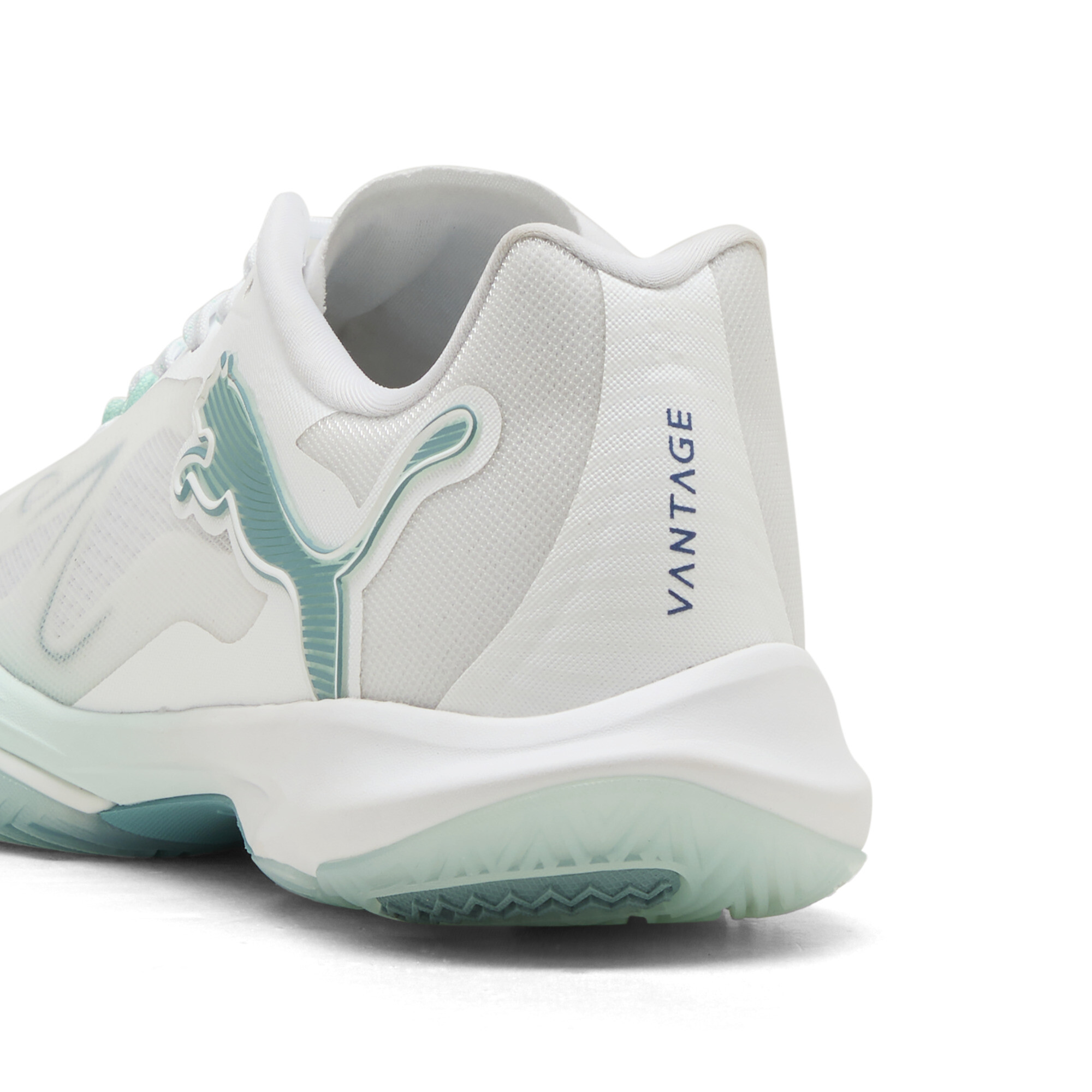 PUMA Vantage NITROâ¢ Game On handbalschoenen voor Dames, Blauw/Wit, Maat 44,5 thumbnail 5