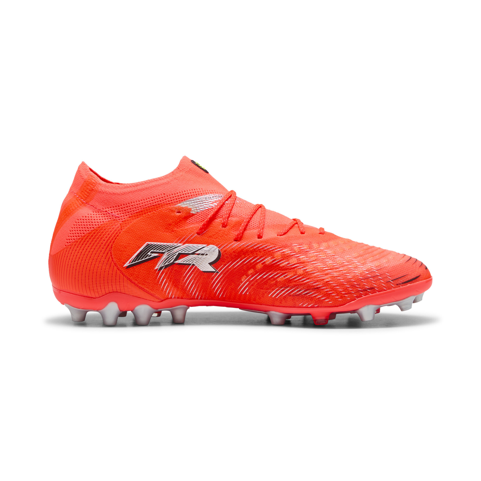 PUMA FUTURE 9 ULTIMATE MG uniseks voetbalschoenen, Zwart/Rood/Wit, Maat 43 thumbnail 3