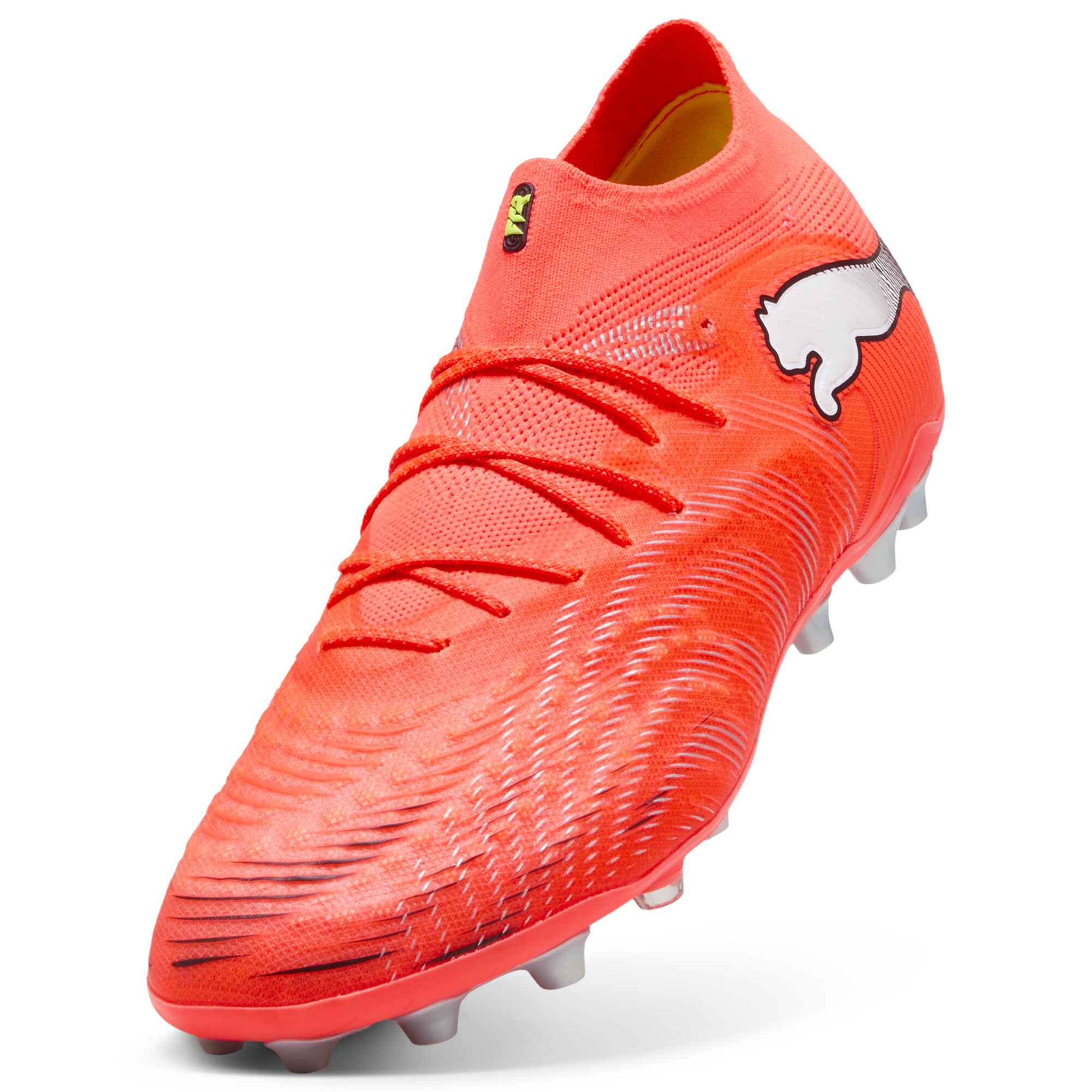 PUMA FUTURE 9 ULTIMATE MG uniseks voetbalschoenen, Zwart/Rood/Wit, Maat 43 thumbnail 2