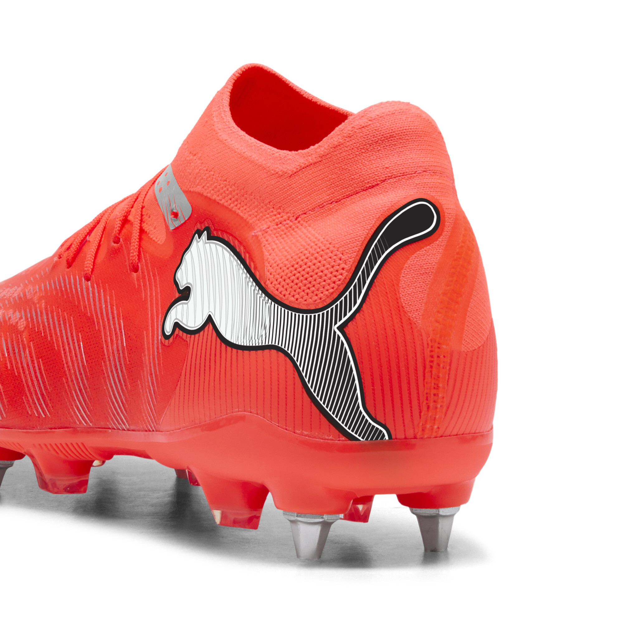 PUMA FUTURE 9 PRO MxSG uniseks voetbalschoenen, Zwart/Rood/Wit, Maat 46,5 thumbnail 5
