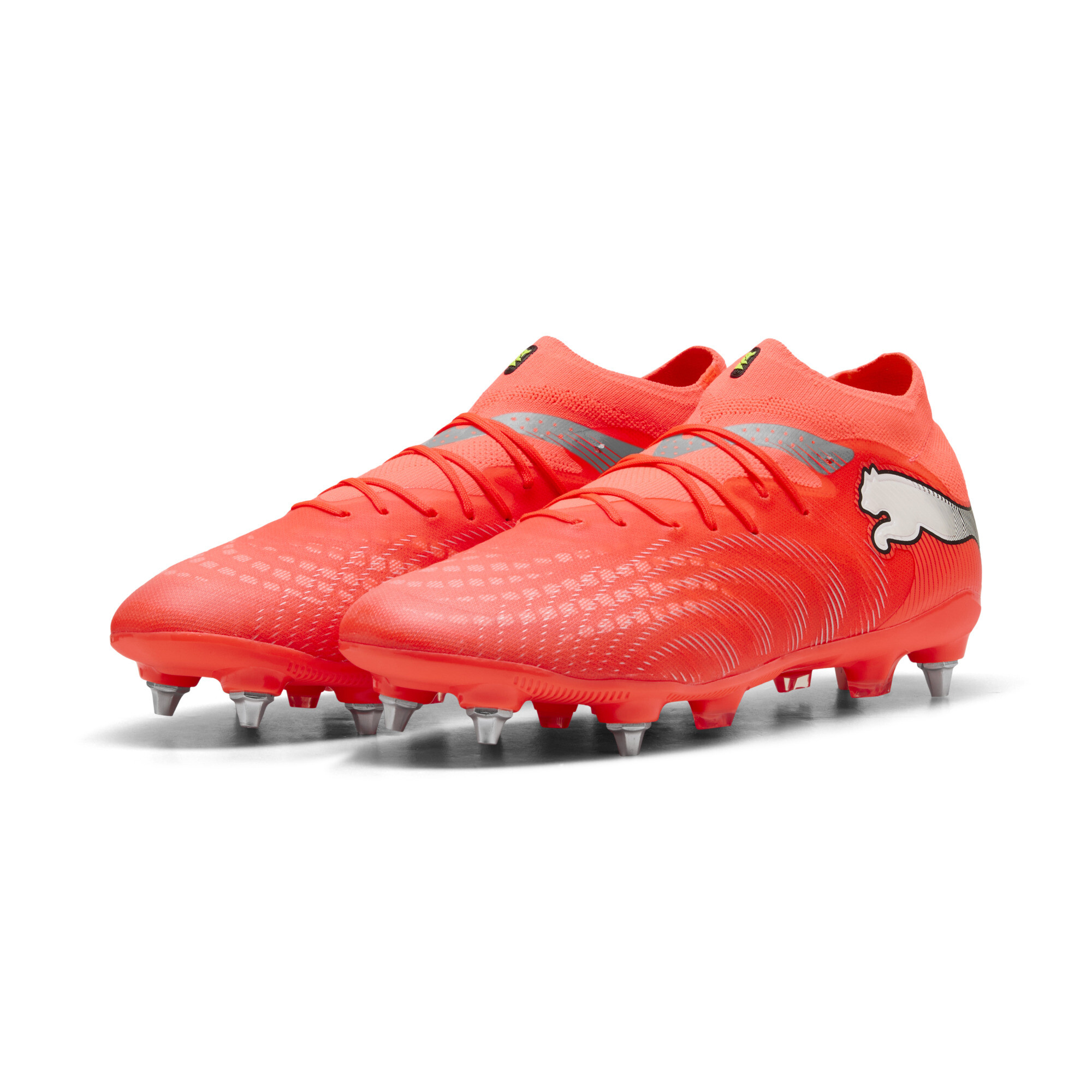 PUMA FUTURE 9 PRO MxSG uniseks voetbalschoenen, Zwart/Rood/Wit, Maat 46,5 thumbnail 6