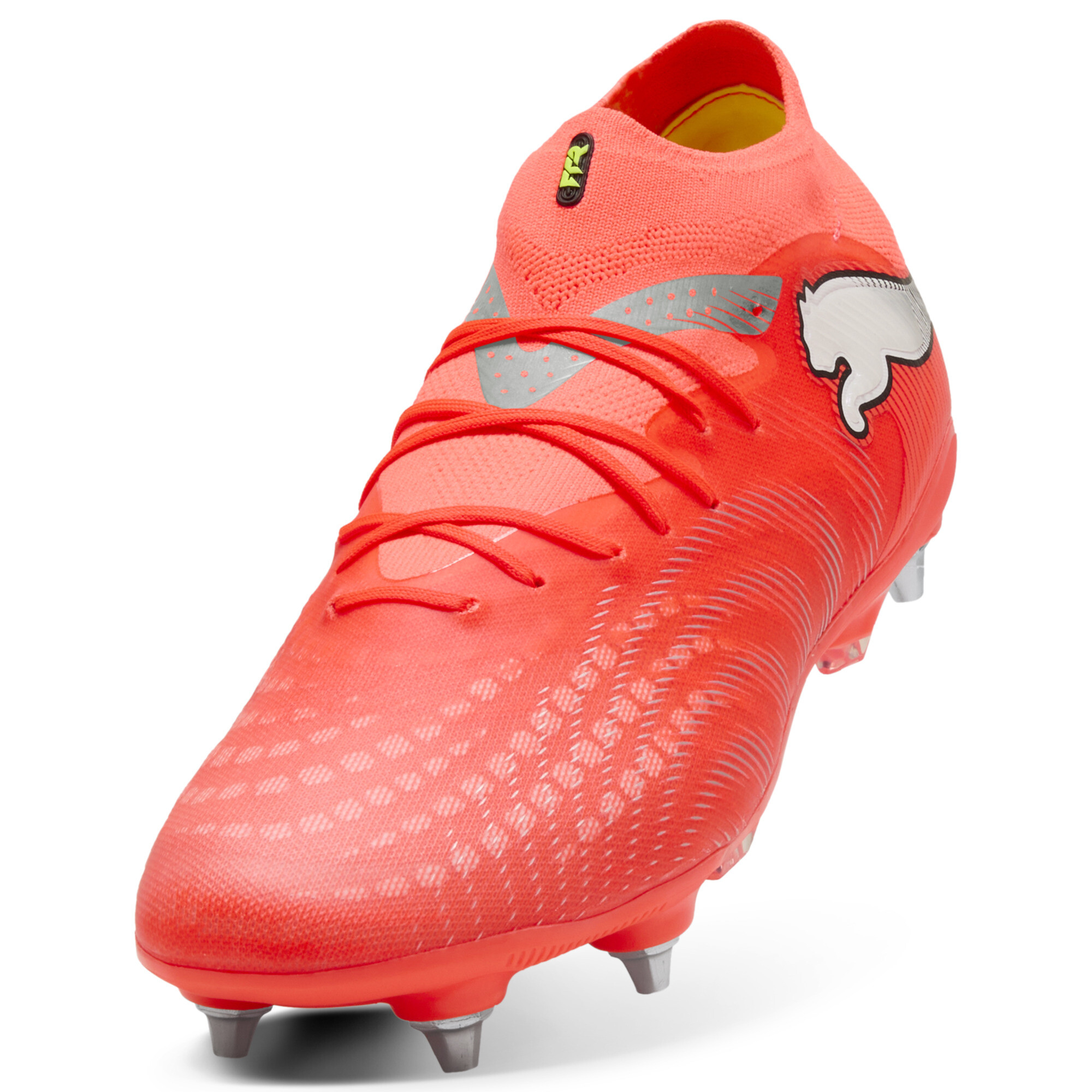 PUMA FUTURE 9 PRO MxSG uniseks voetbalschoenen, Zwart/Rood/Wit, Maat 46,5 thumbnail 2
