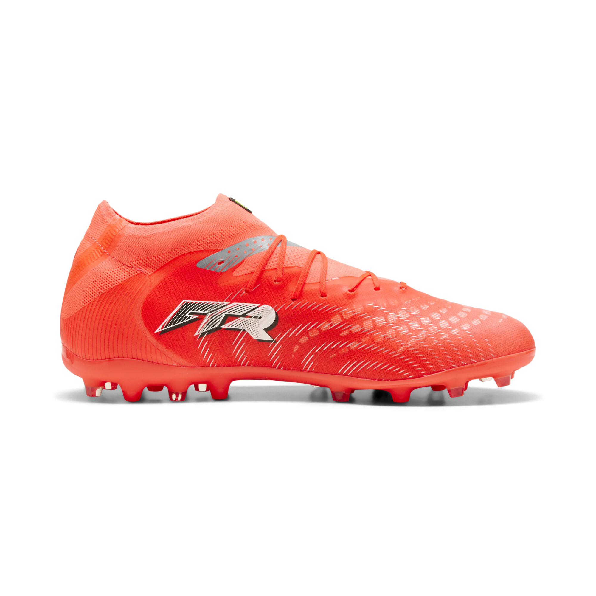 PUMA FUTURE 9 PRO MG uniseks voetbalschoenen, Zwart/Rood/Wit, Maat 46,5 thumbnail 3