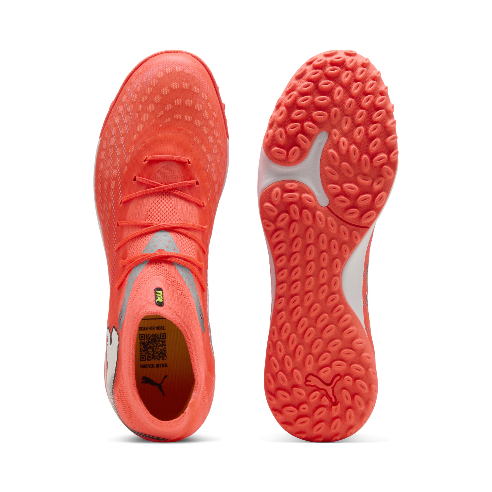 PUMA FUTURE 9 PRO Cage uniseks voetbalschoenen, Zwart/Rood/Wit, Maat 41 thumbnail 4