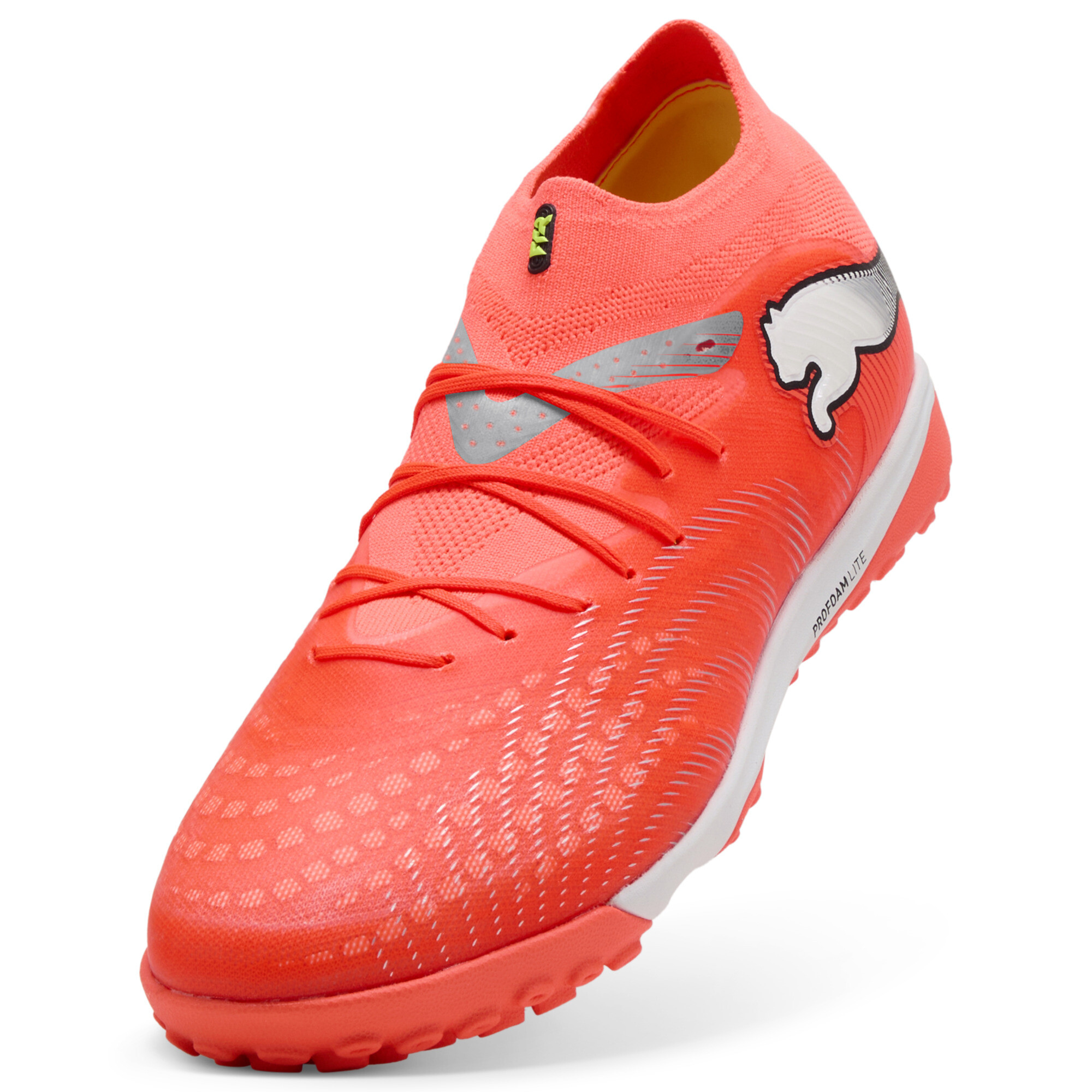 PUMA FUTURE 9 PRO Cage uniseks voetbalschoenen, Zwart/Rood/Wit, Maat 41 thumbnail 2