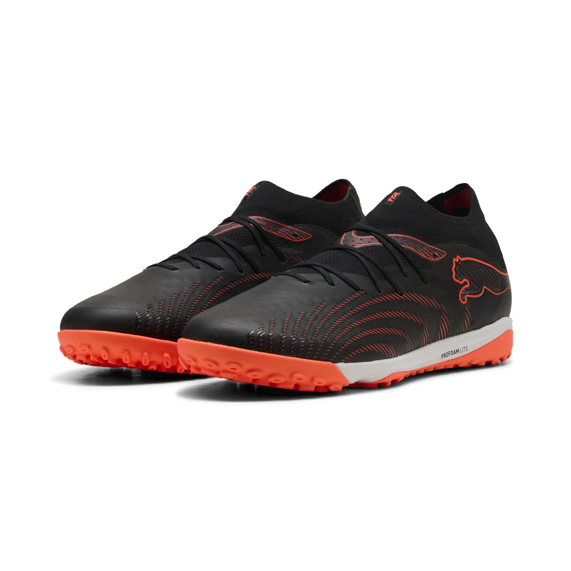 PUMA FUTURE 9 PRO Cage uniseks voetbalschoenen, Zwart/Grijs/Rood, Maat 44 thumbnail 6