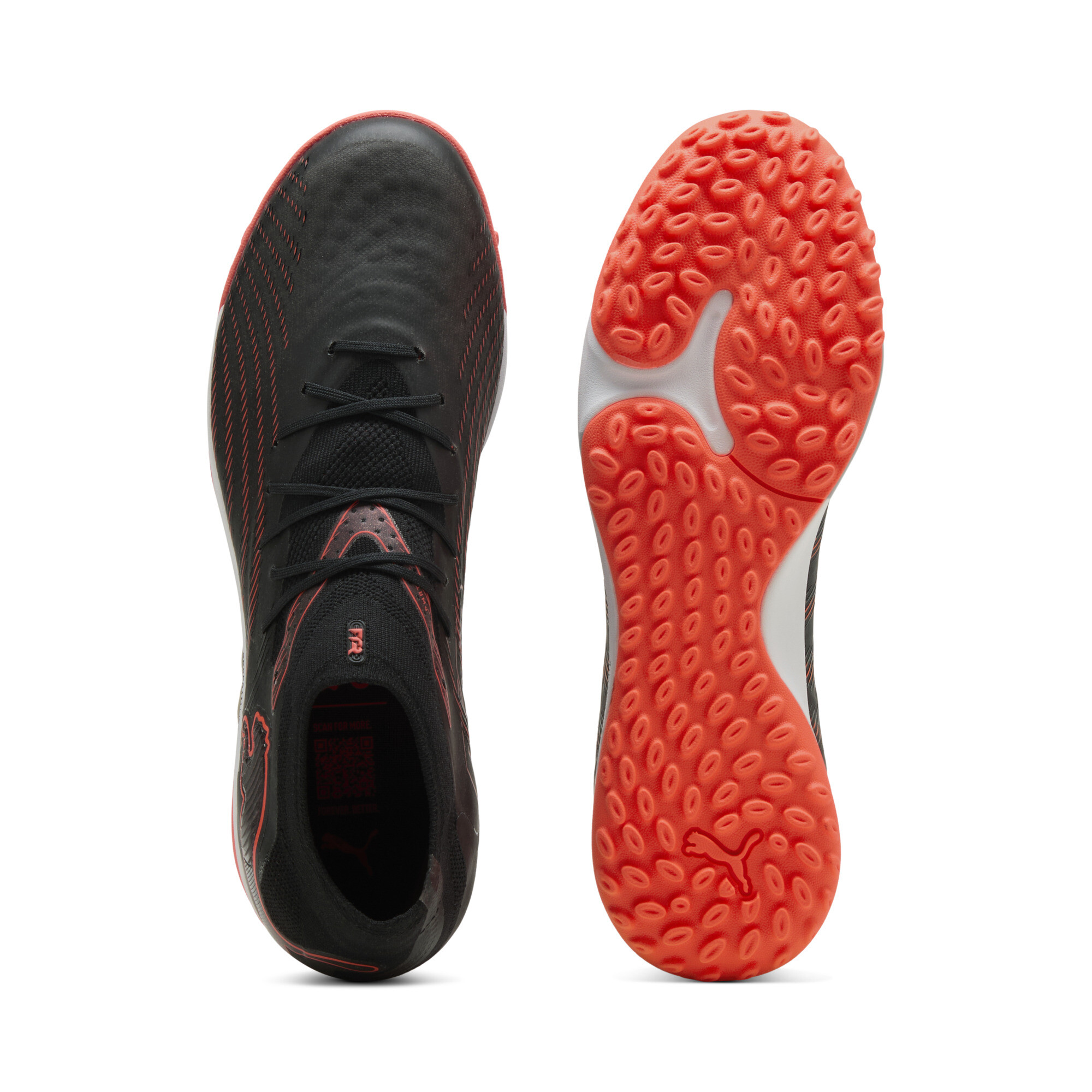 PUMA FUTURE 9 PRO Cage uniseks voetbalschoenen, Zwart/Grijs/Rood, Maat 44 thumbnail 4