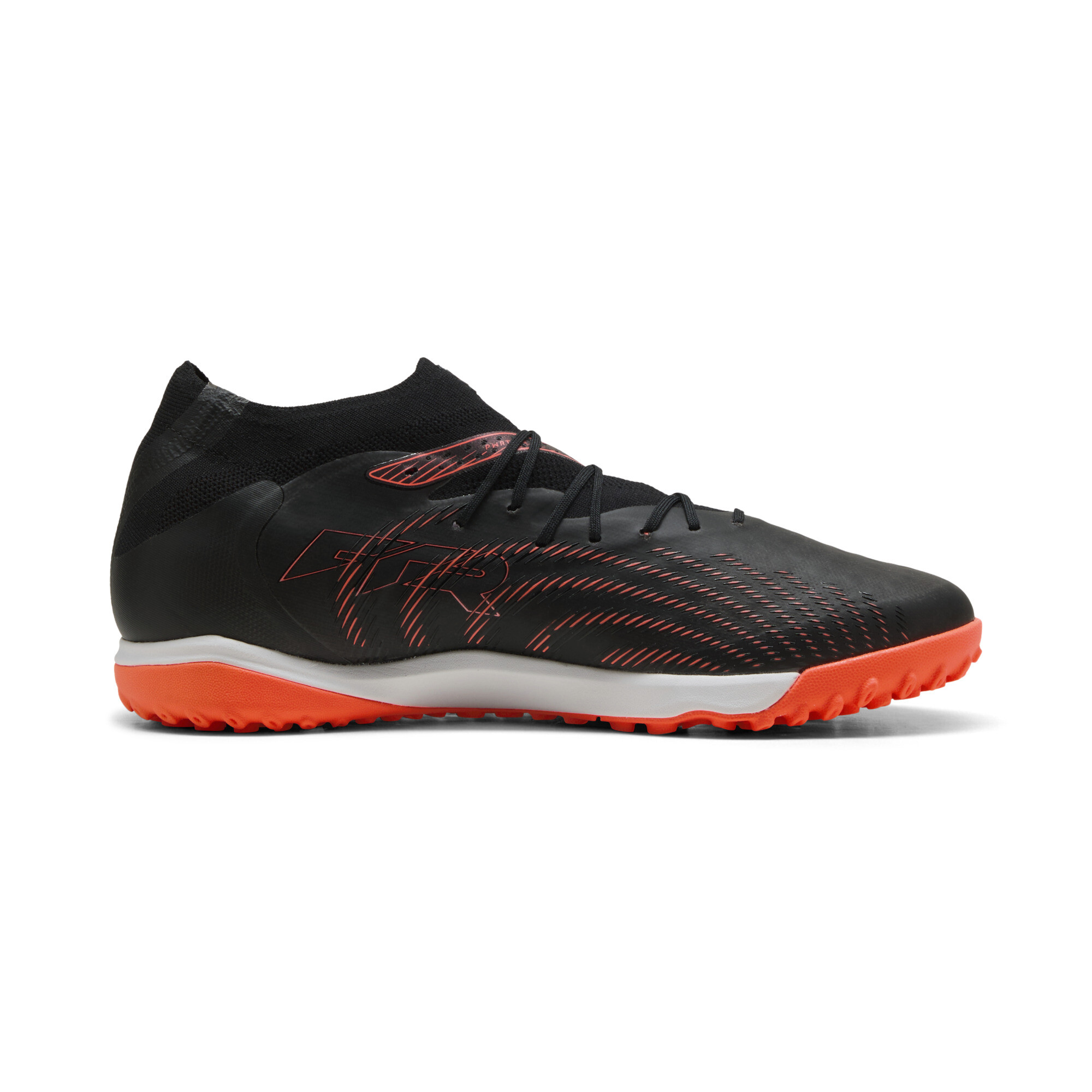 PUMA FUTURE 9 PRO Cage uniseks voetbalschoenen, Zwart/Grijs/Rood, Maat 44 thumbnail 3