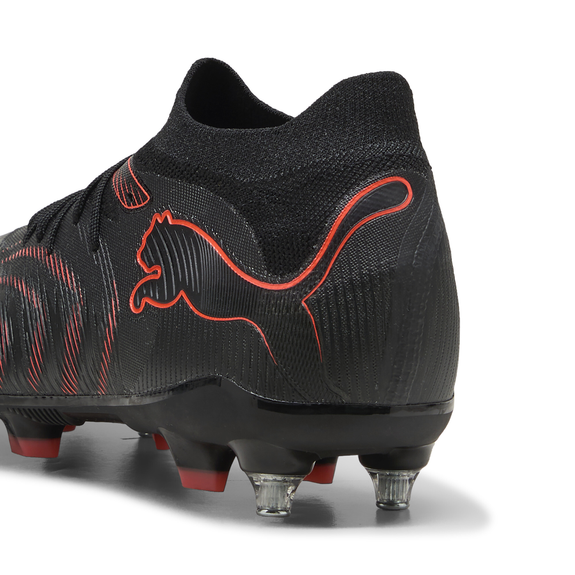 PUMA FUTURE 9 MATCH MxSG uniseks voetbalschoenen, Zwart/Grijs/Rood, Maat 44,5 thumbnail 5