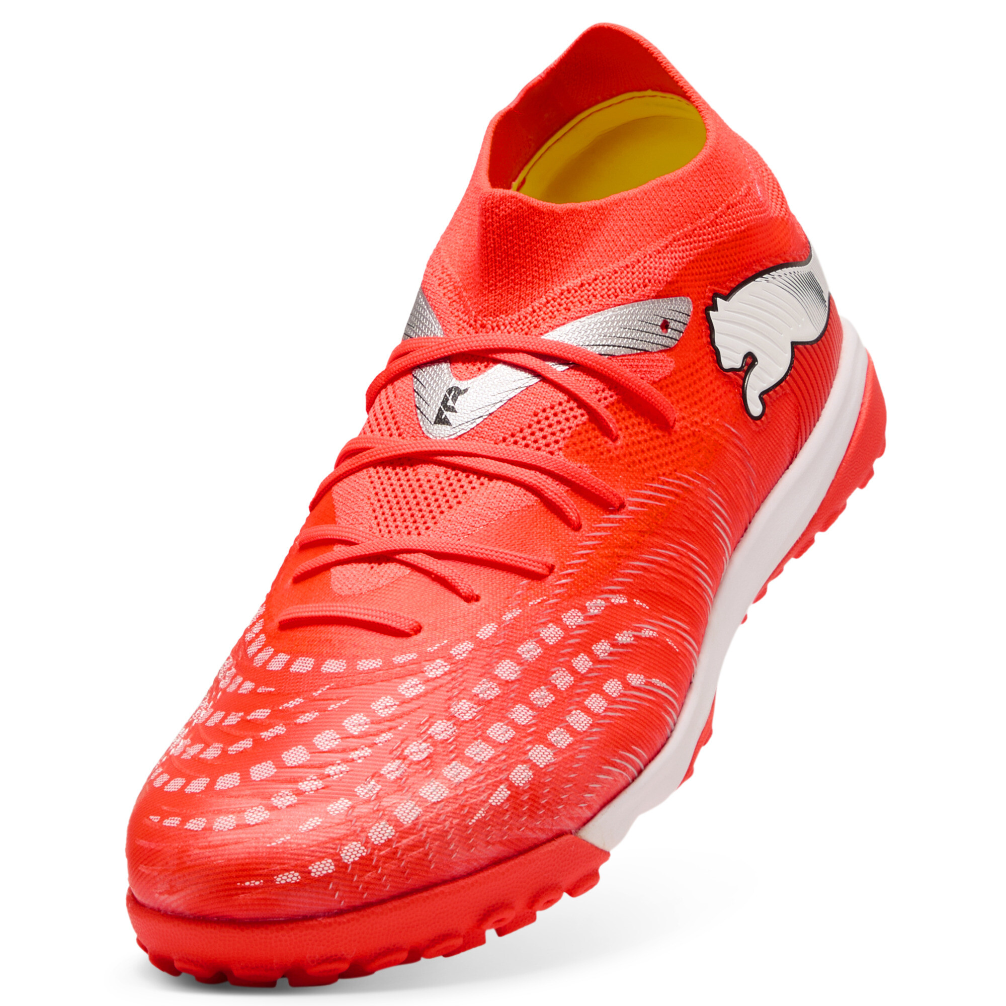 PUMA FUTURE 9 MATCH TT uniseks voetbalschoenen, Zwart/Rood/Wit, Maat 42 thumbnail 2
