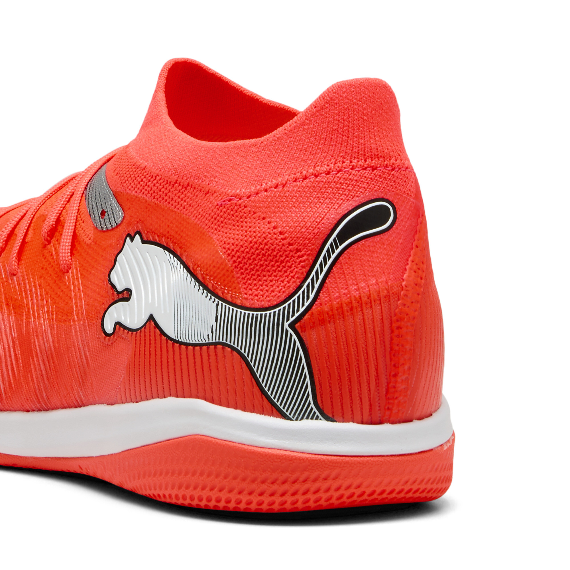 PUMA FUTURE 9 MATCH IT uniseks voetbalschoenen, Zwart/Rood/Wit, Maat 37 thumbnail 5