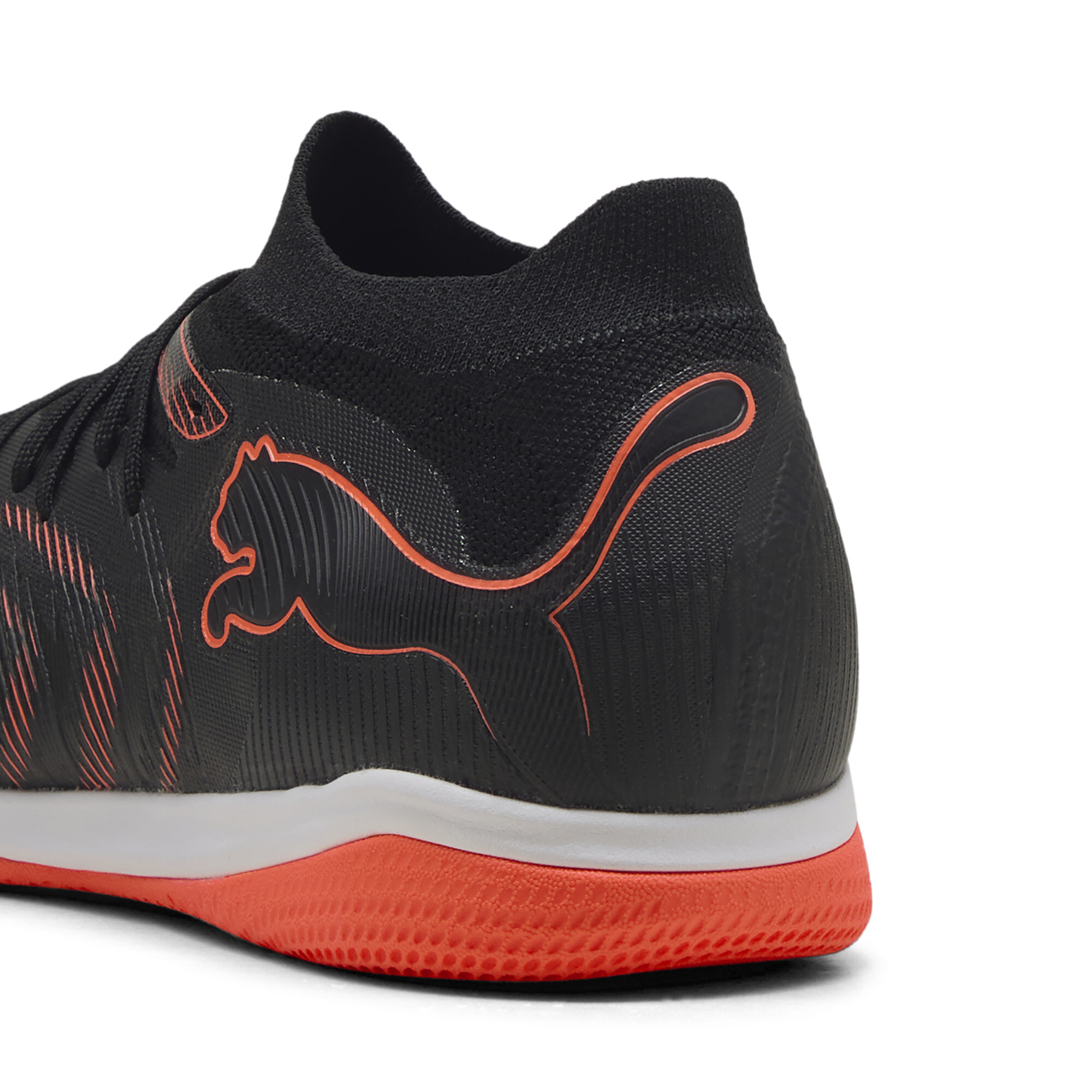 PUMA FUTURE 9 MATCH IT uniseks voetbalschoenen, Zwart/Grijs/Rood, Maat 42 thumbnail 5