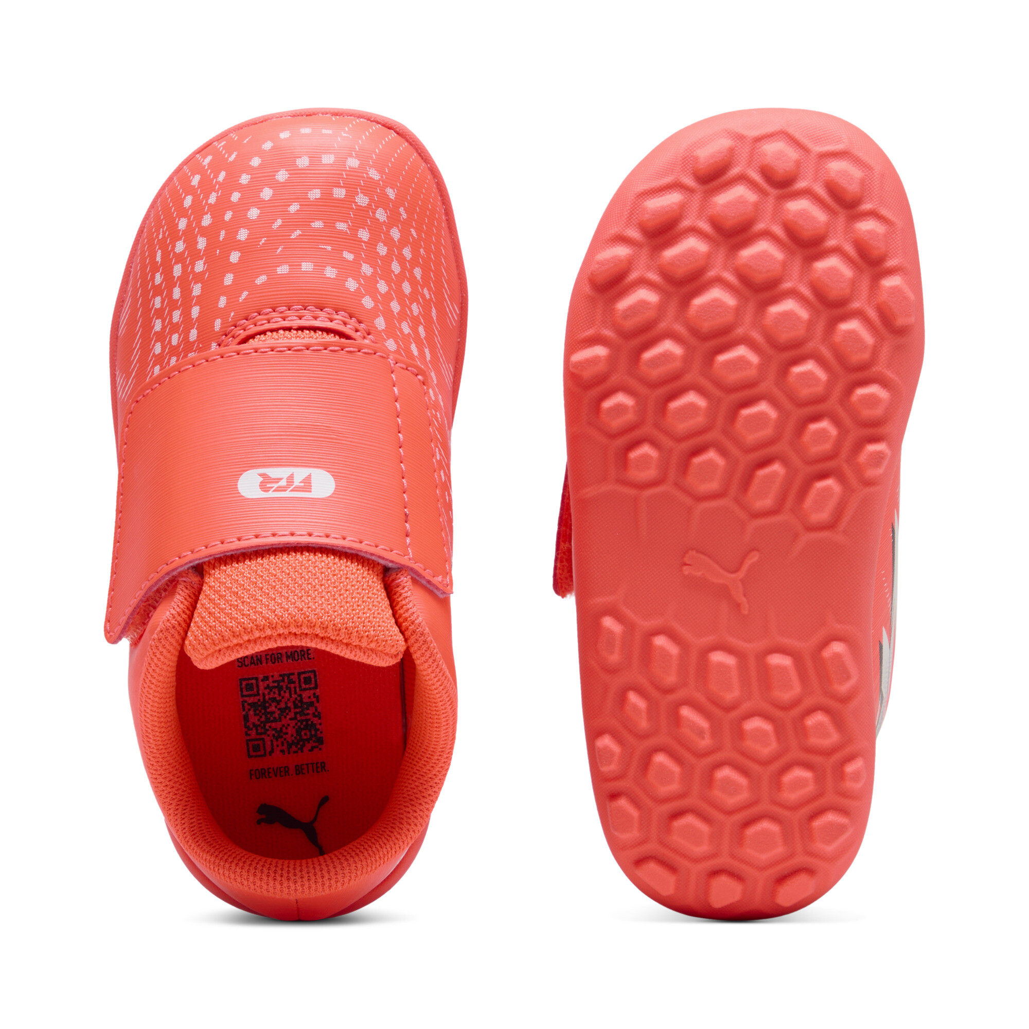 PUMA FUTURE 9 PLAY TT voetbalschoenen, Zwart/Rood/Wit, Maat 20 thumbnail 4