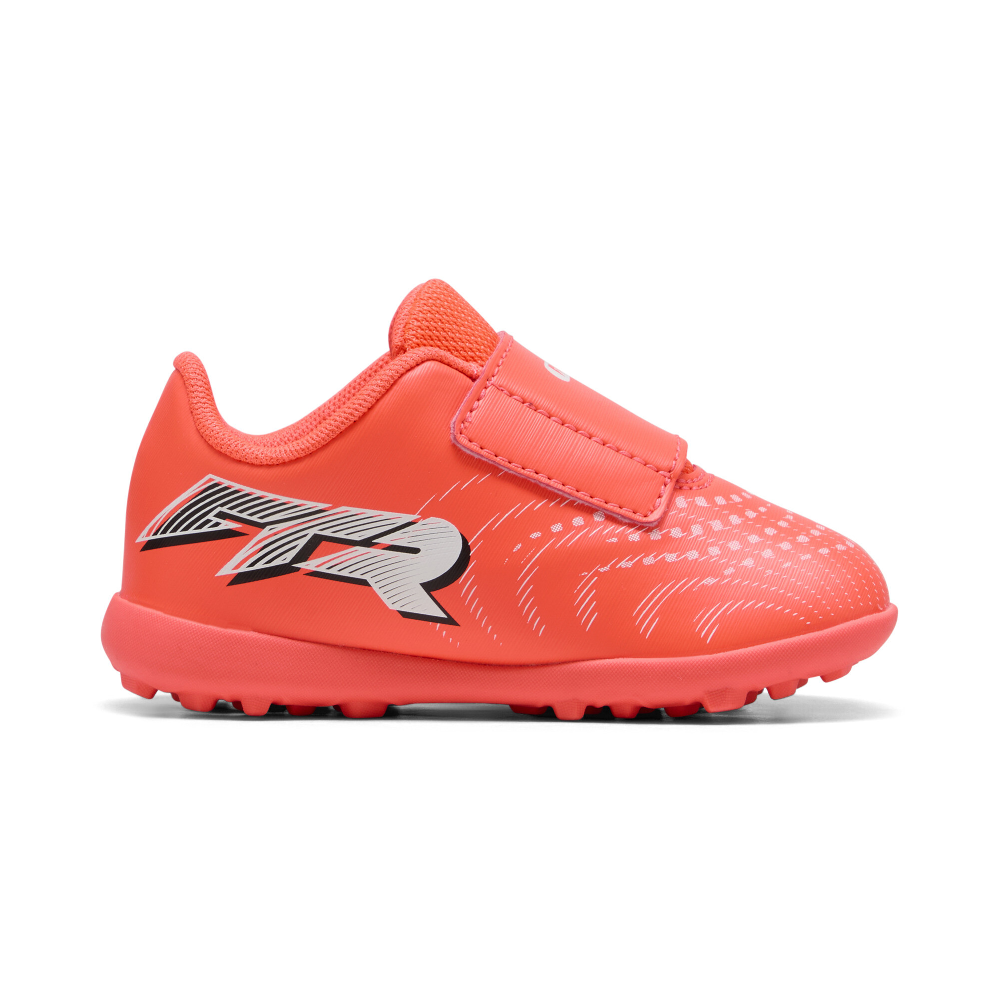 PUMA FUTURE 9 PLAY TT voetbalschoenen, Zwart/Rood/Wit, Maat 20 thumbnail 3