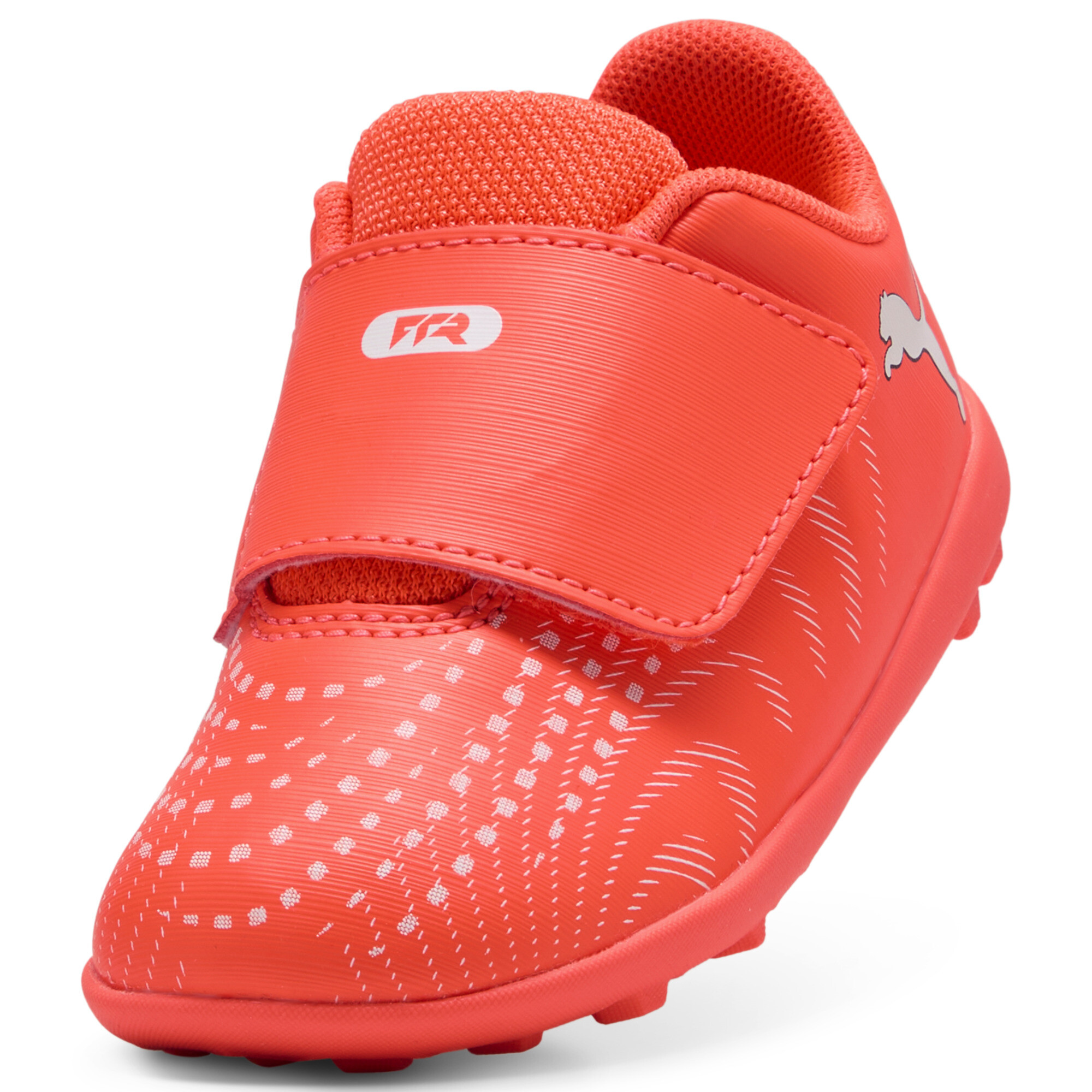 PUMA FUTURE 9 PLAY TT voetbalschoenen, Zwart/Rood/Wit, Maat 20 thumbnail 2