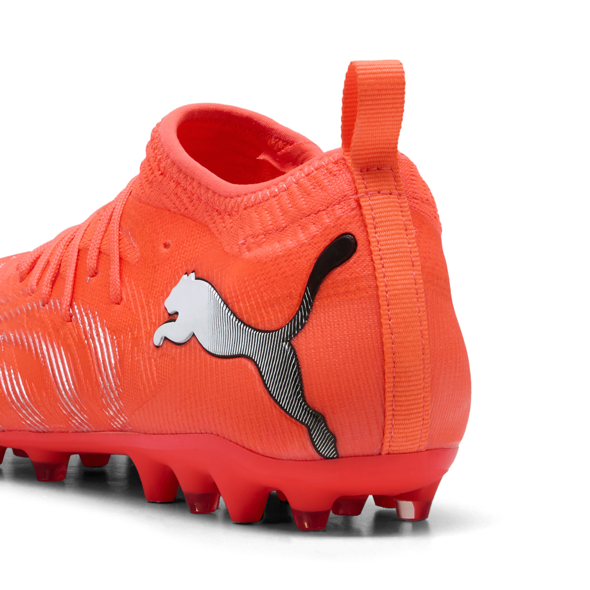 PUMA FUTURE 9 MATCH MG voetbalschoenen, Zwart/Rood/Wit, Maat 32 thumbnail 5