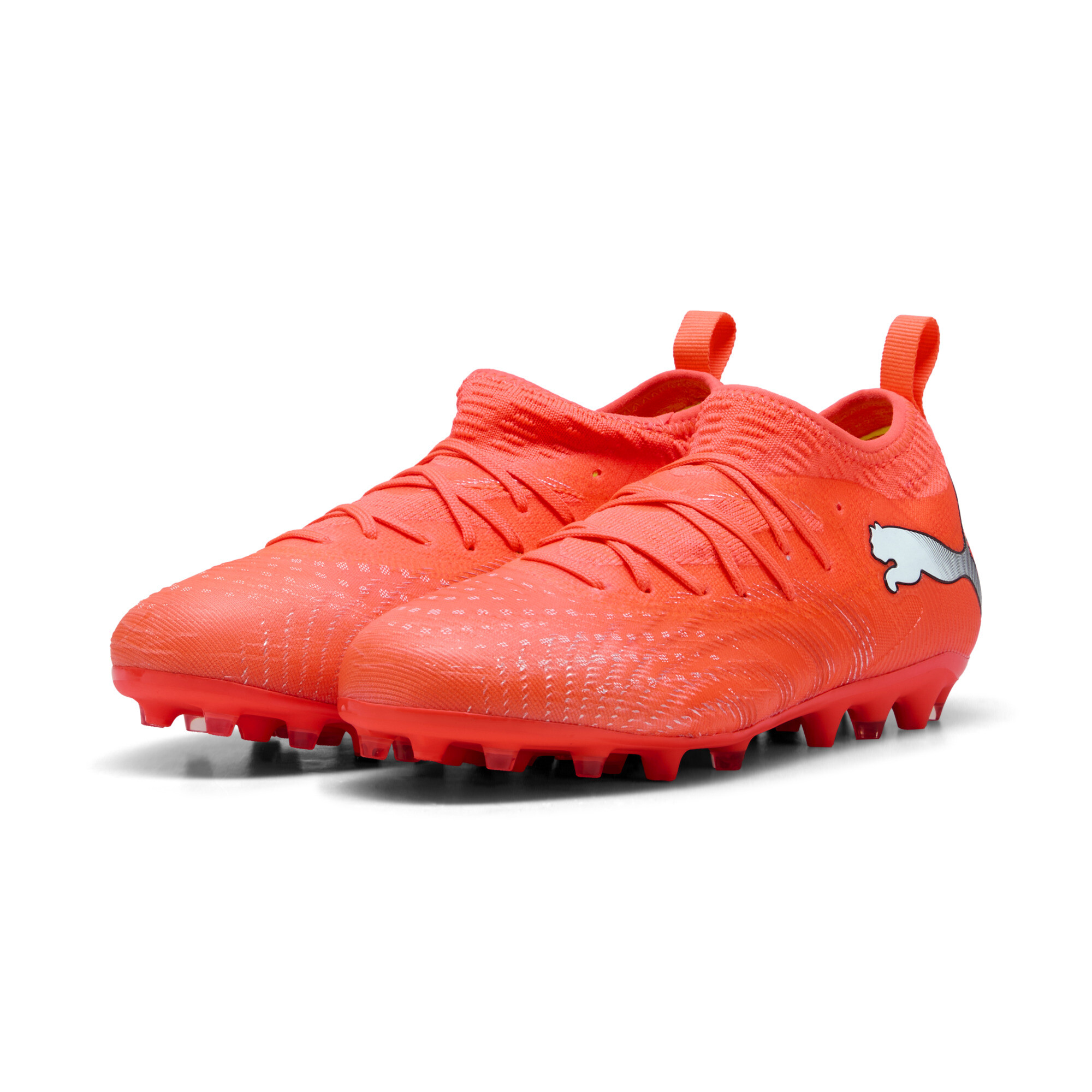 PUMA FUTURE 9 MATCH MG voetbalschoenen, Zwart/Rood/Wit, Maat 32 thumbnail 6