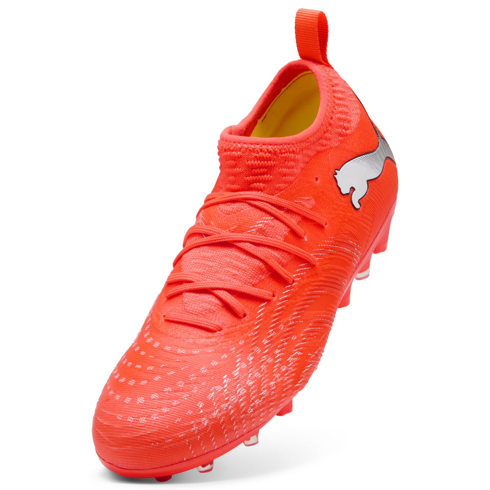 PUMA FUTURE 9 MATCH MG voetbalschoenen, Zwart/Rood/Wit, Maat 32 thumbnail 2