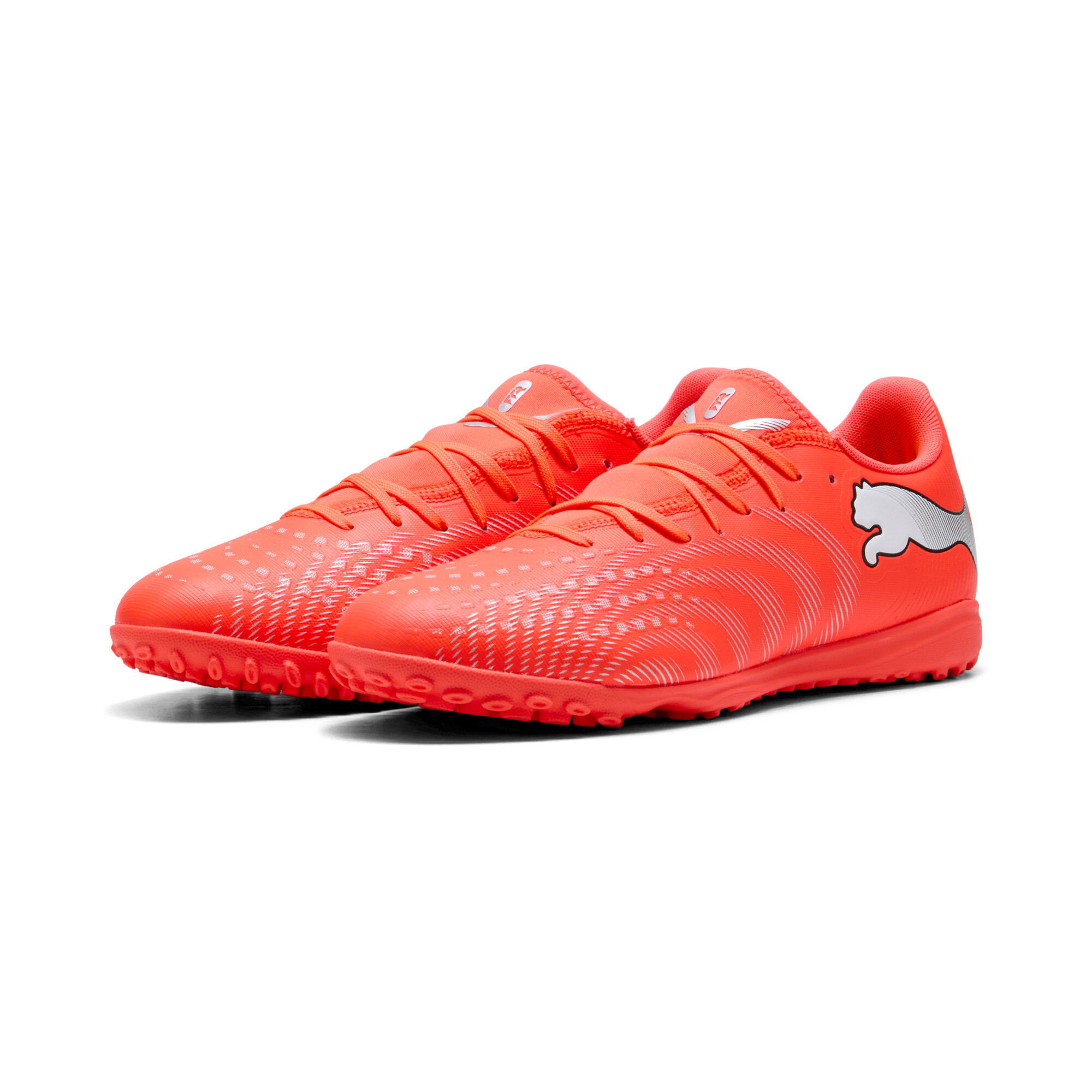 PUMA FUTURE 9 PLAY TT uniseks voetbalschoenen, Zwart/Rood/Wit, Maat 37 thumbnail 6