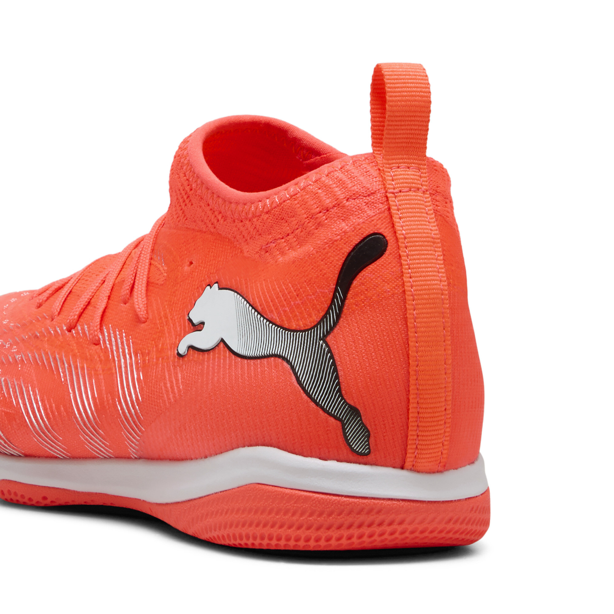 PUMA FUTURE 9 MATCH IT voetbalschoenen, Zwart/Rood/Wit, Maat 36 thumbnail 5