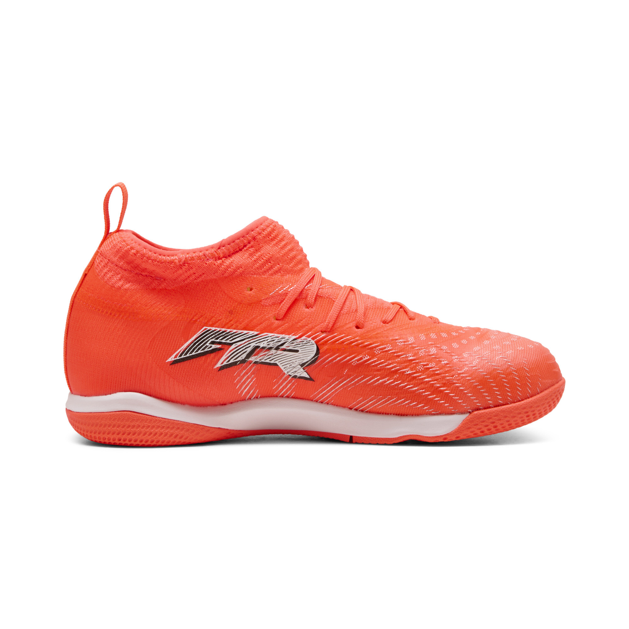 PUMA FUTURE 9 MATCH IT voetbalschoenen, Zwart/Rood/Wit, Maat 36 thumbnail 3