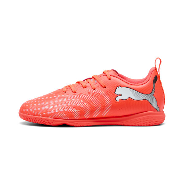 Botines de fútbol PUMA FUTURE 9 PLAY IT juvenil En Glowing Rojo/Blanco/Negro