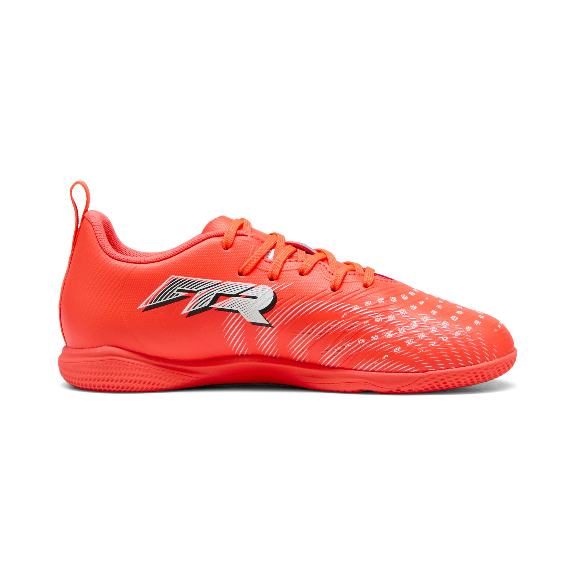 PUMA FUTURE 9 PLAY IT Indoor voetbalschoenen, Zwart/Rood/Wit, Maat 35,5 thumbnail 3