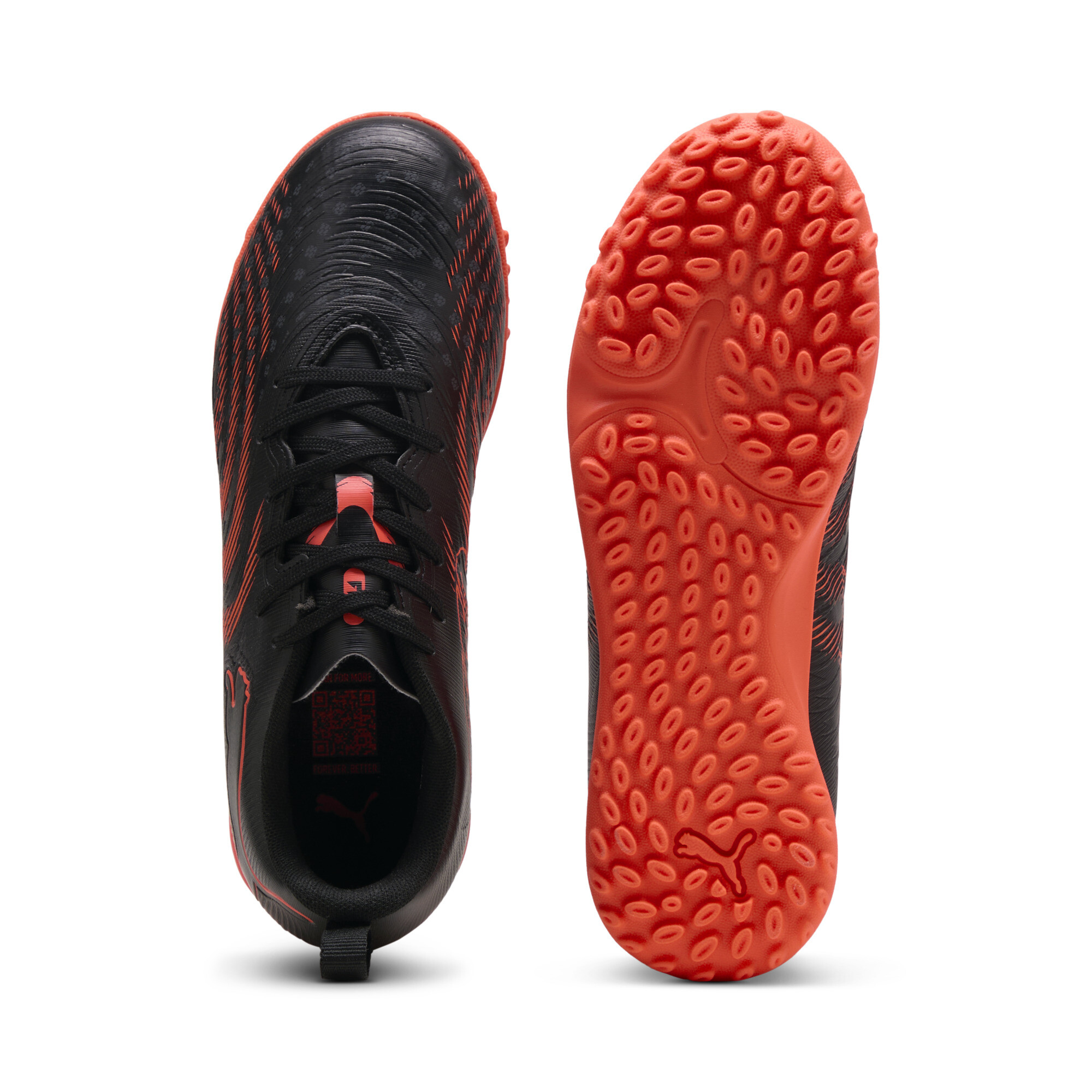 PUMA FUTURE 9 PLAY Turf, Zwart/Grijs/Rood, Maat 29 thumbnail 4