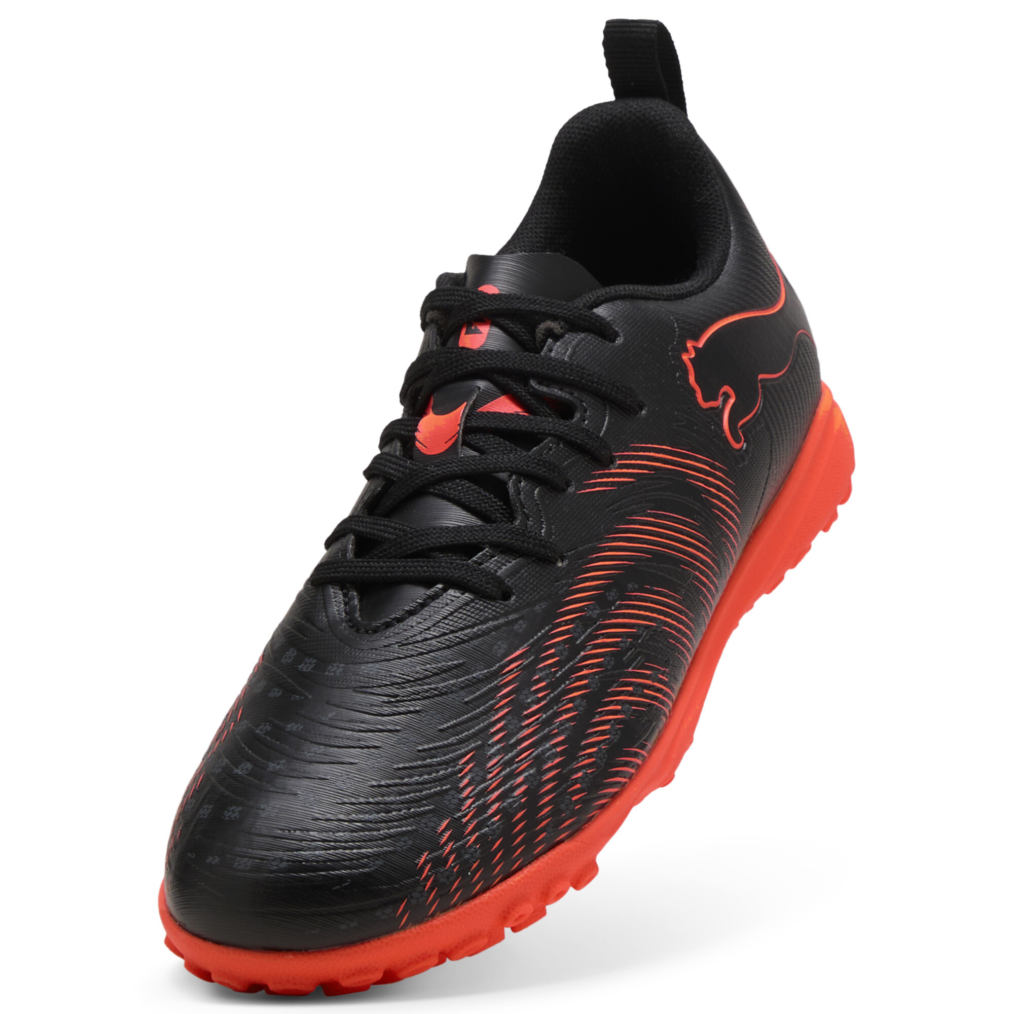 PUMA FUTURE 9 PLAY Turf, Zwart/Grijs/Rood, Maat 29 thumbnail 2