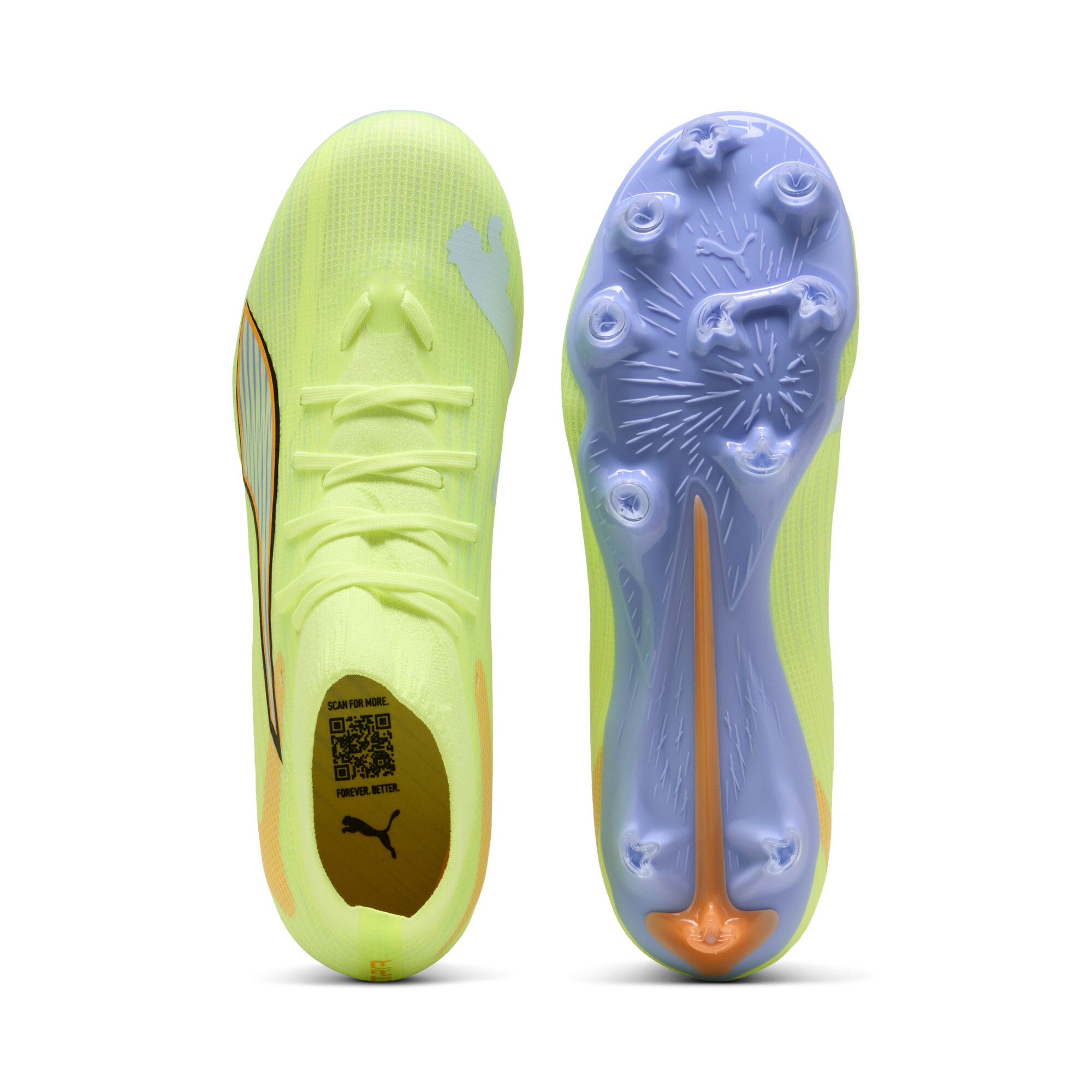 PUMA ULTRA 6 MATCH+ LIGHT UP FG/AG voetbalschoenen voor Dames, Blauw, Maat 40,5 thumbnail 4