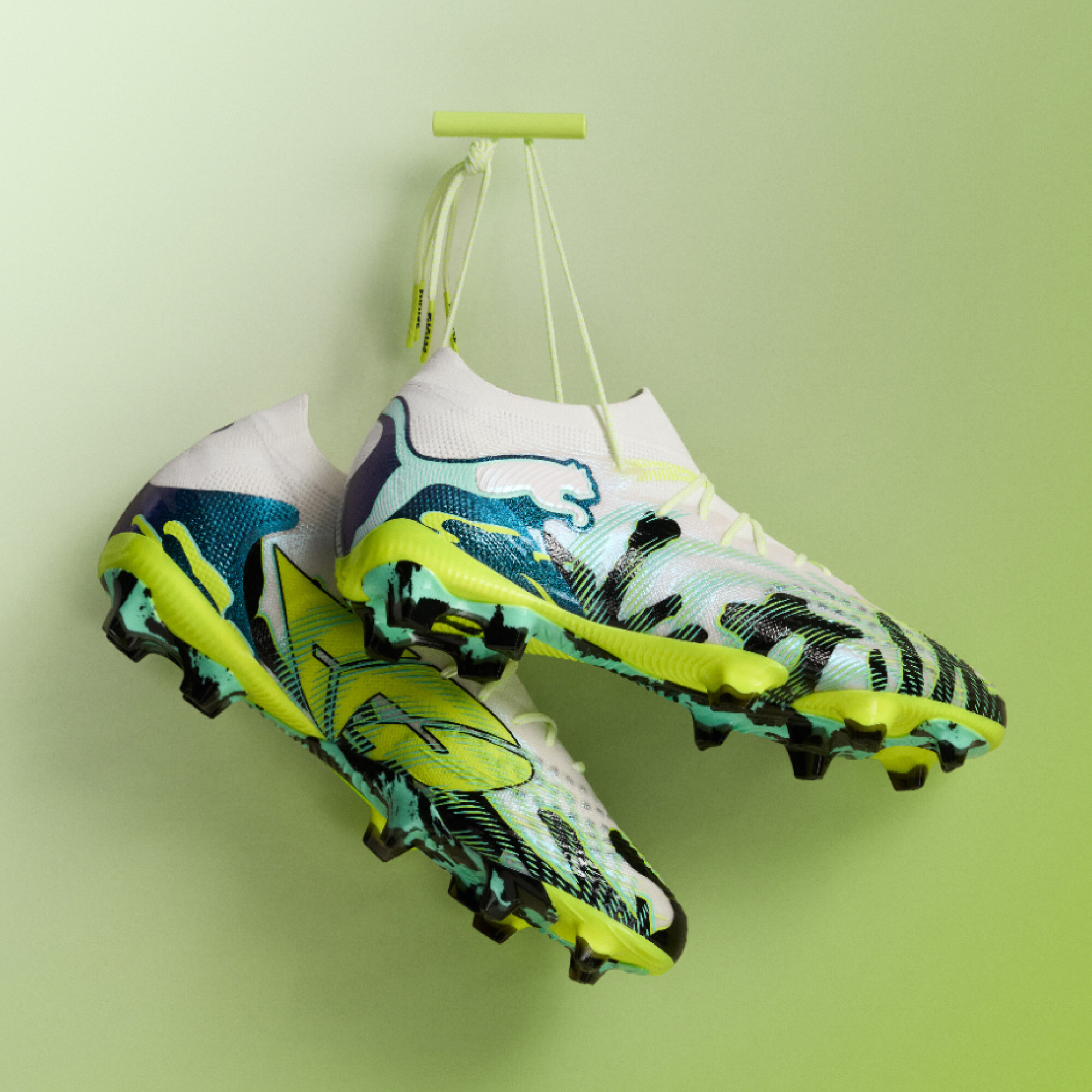 PUMA FUTURE 9 ULTIMATE CREATIVITY FG uniseks voetbalschoenen, Geel/Wit, Maat 39 thumbnail 3