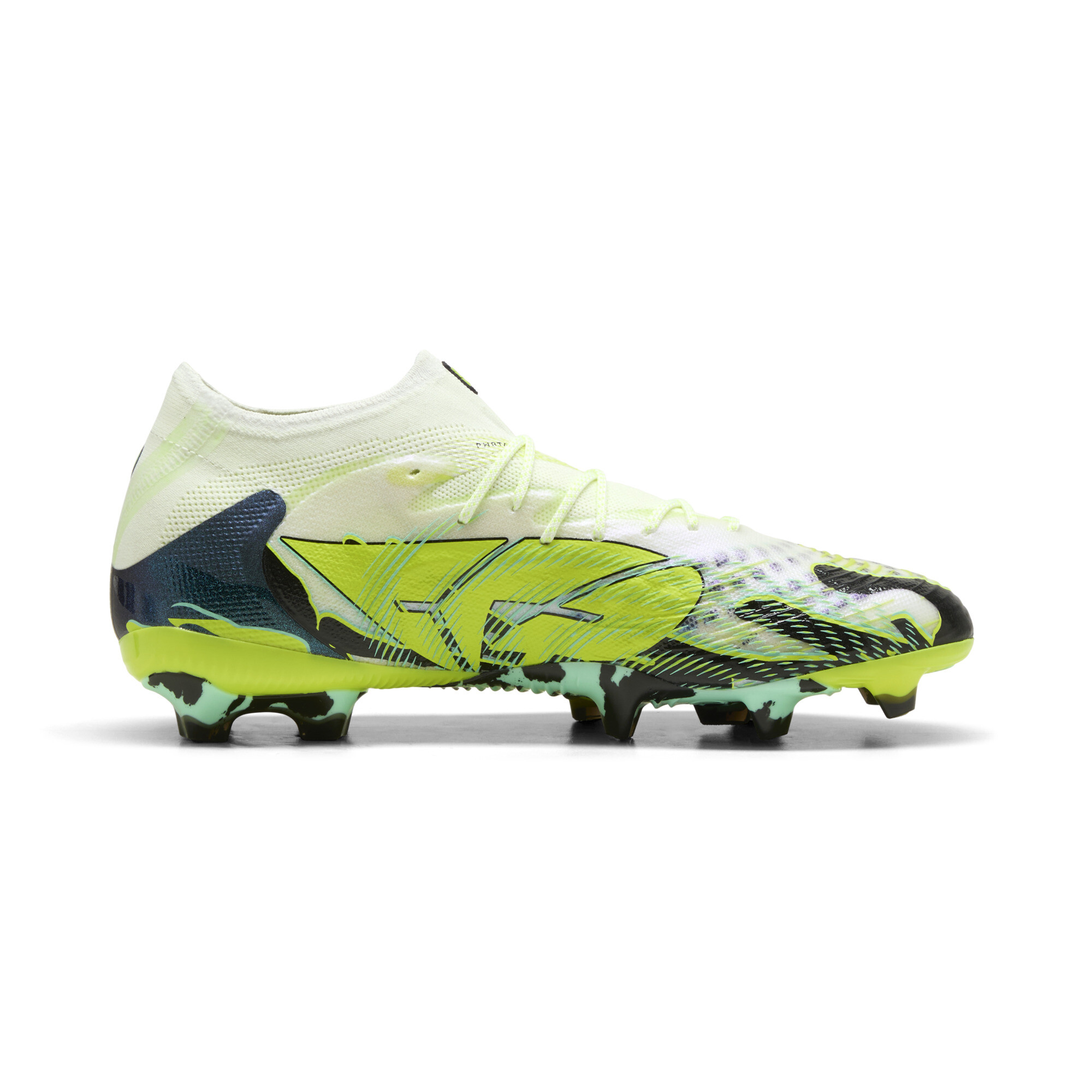 PUMA FUTURE 9 ULTIMATE CREATIVITY FG uniseks voetbalschoenen, Geel/Wit, Maat 39 thumbnail 5