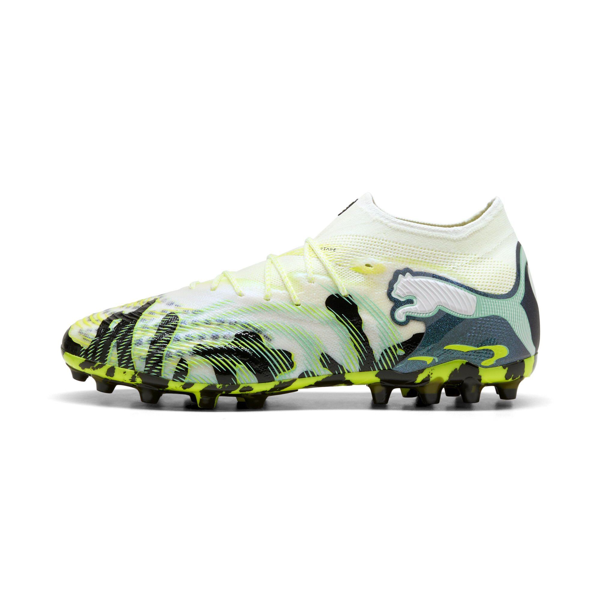 PUMA FUTURE 9 ULTIMATE CREATIVITY MG uniseks voetbalschoenen, Geel/Wit, Maat 48 thumbnail 6