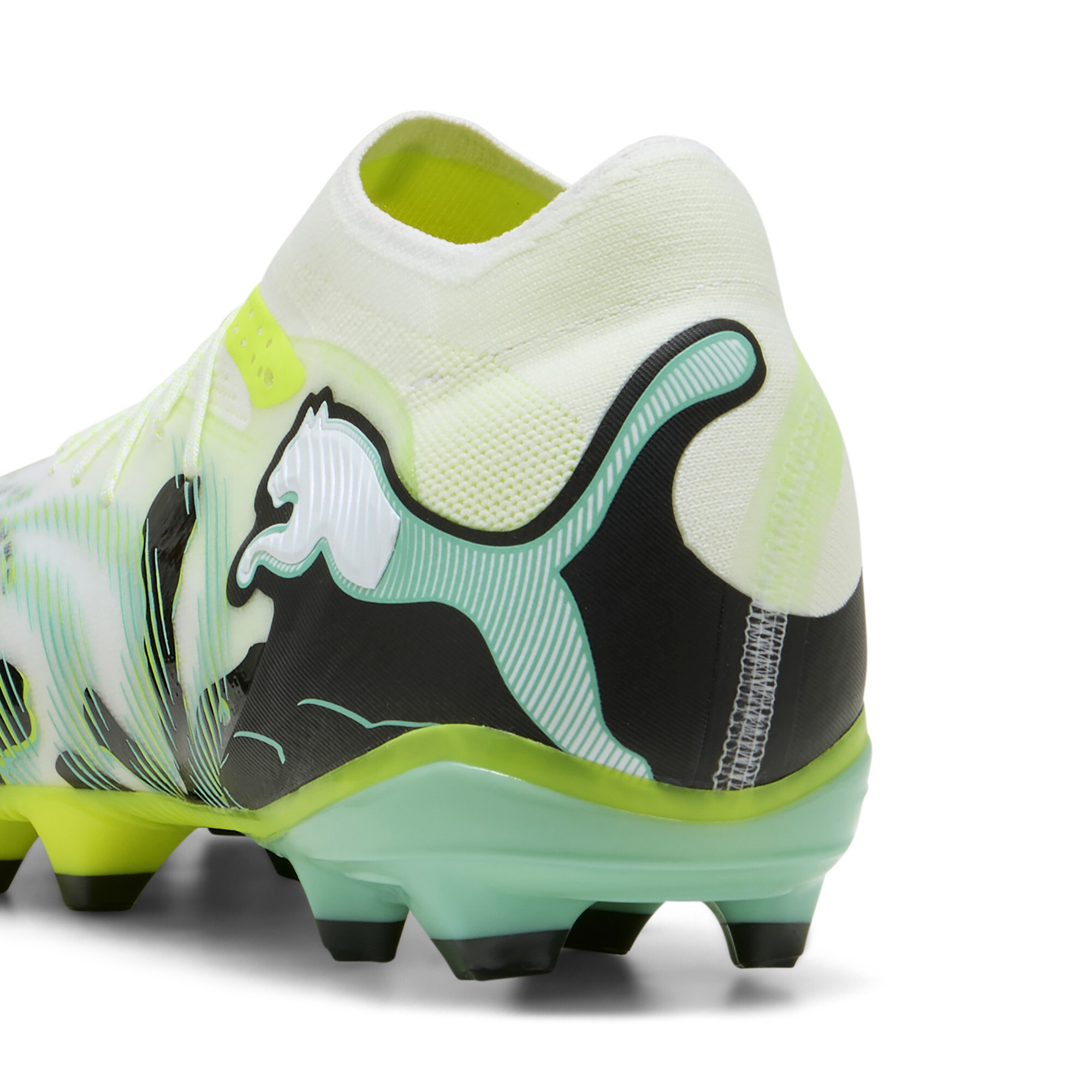 PUMA FUTURE 9 PRO CREATIVITY FG/AG uniseks voetbalschoenen, Geel/Wit, Maat 40 thumbnail 5