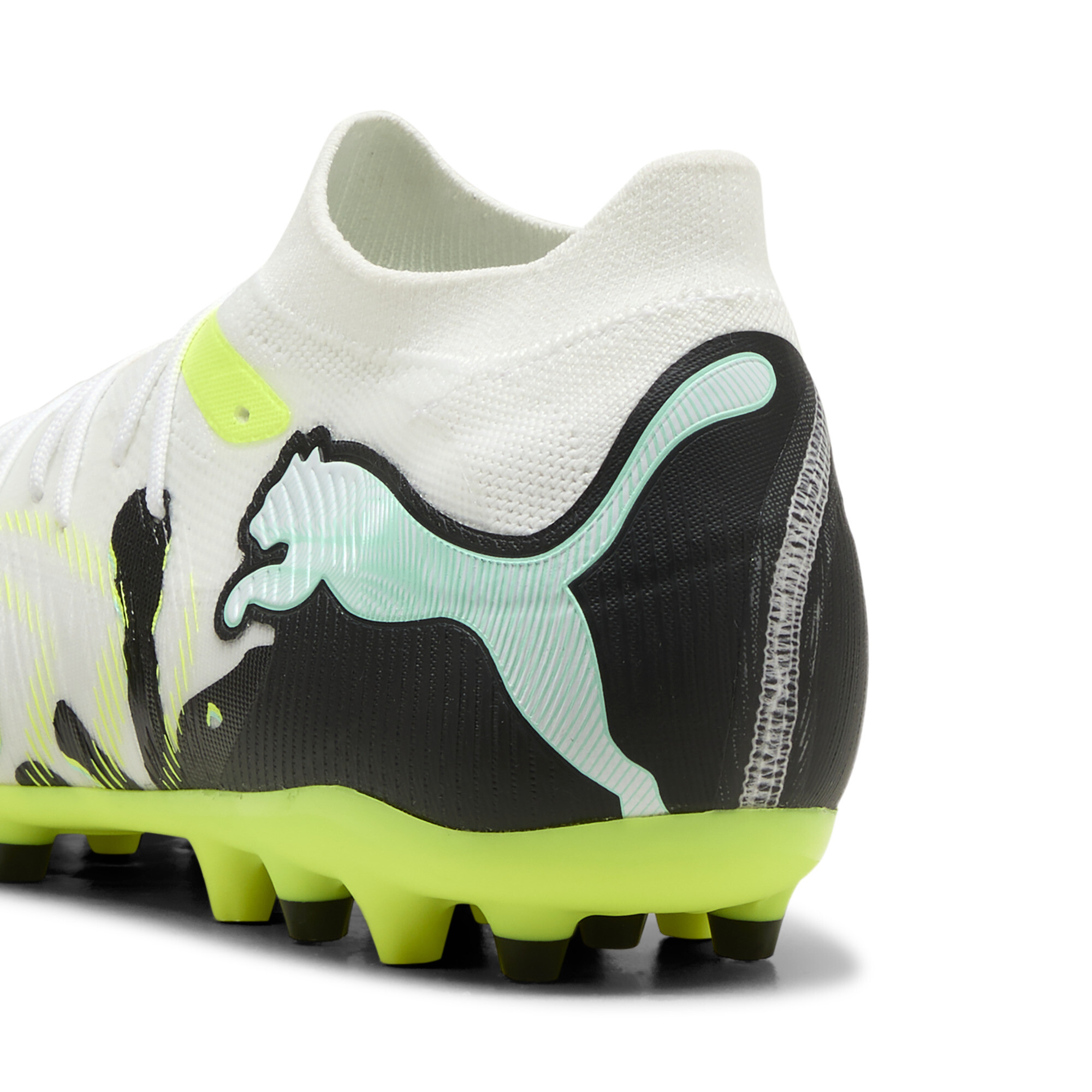PUMA FUTURE 9 MATCH CREATIVITY MG uniseks voetbalschoenen, Geel/Wit, Maat 45 thumbnail 5