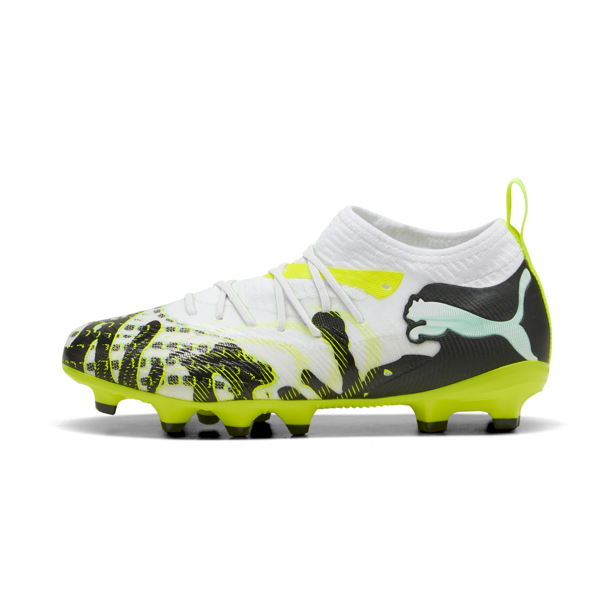PUMA Chaussures de football FUTURE 9 MATCH CREATIVITY FGAG Enfant et Adolescent Chaussures Jaune 37.5