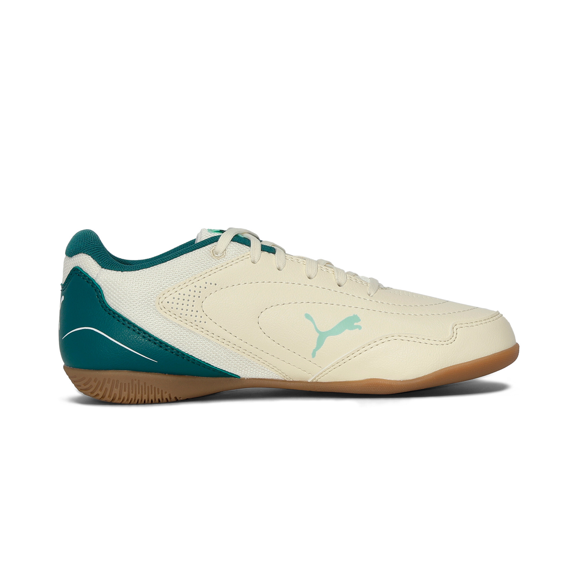 PUMA TRUCO IV zaalvoetbalschoenen, Rood/Wit/Bruin, Maat 38,5 thumbnail 3