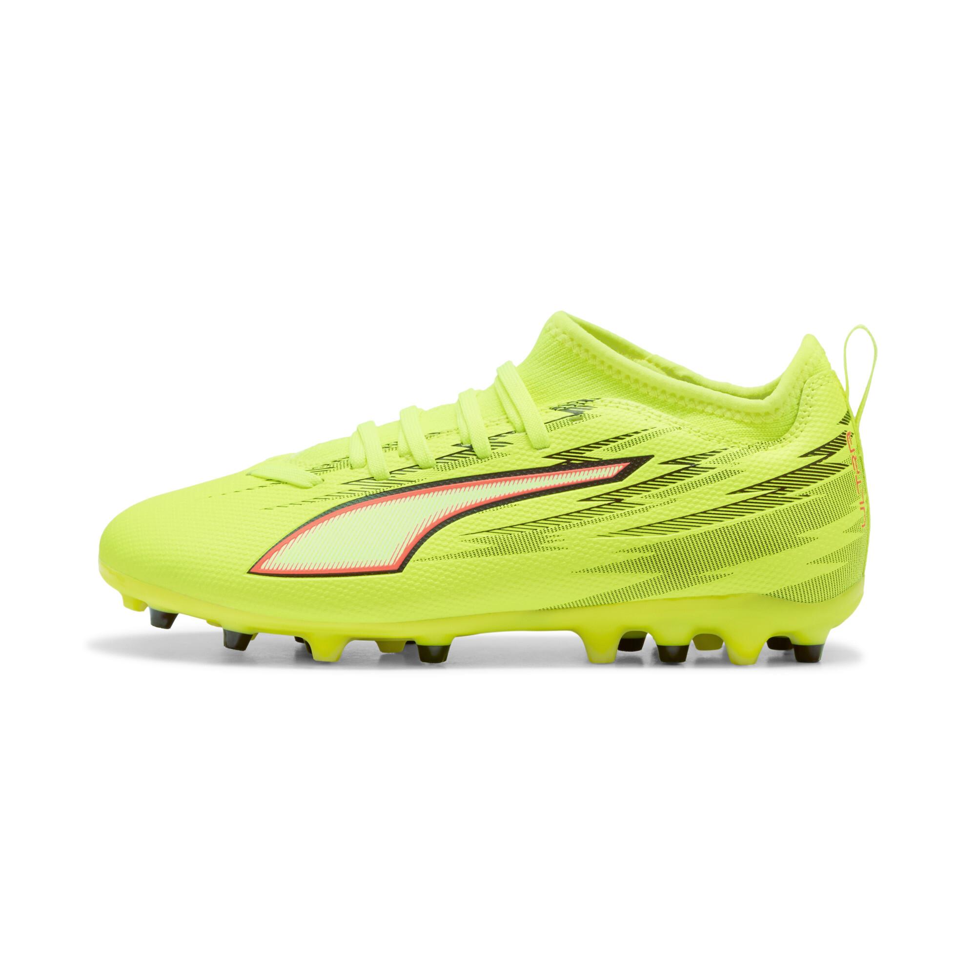 PUMA ULTRA 6 MATCH MG voetbalschoenen, Zwart/Rood/Geel, Maat 38 thumbnail 5