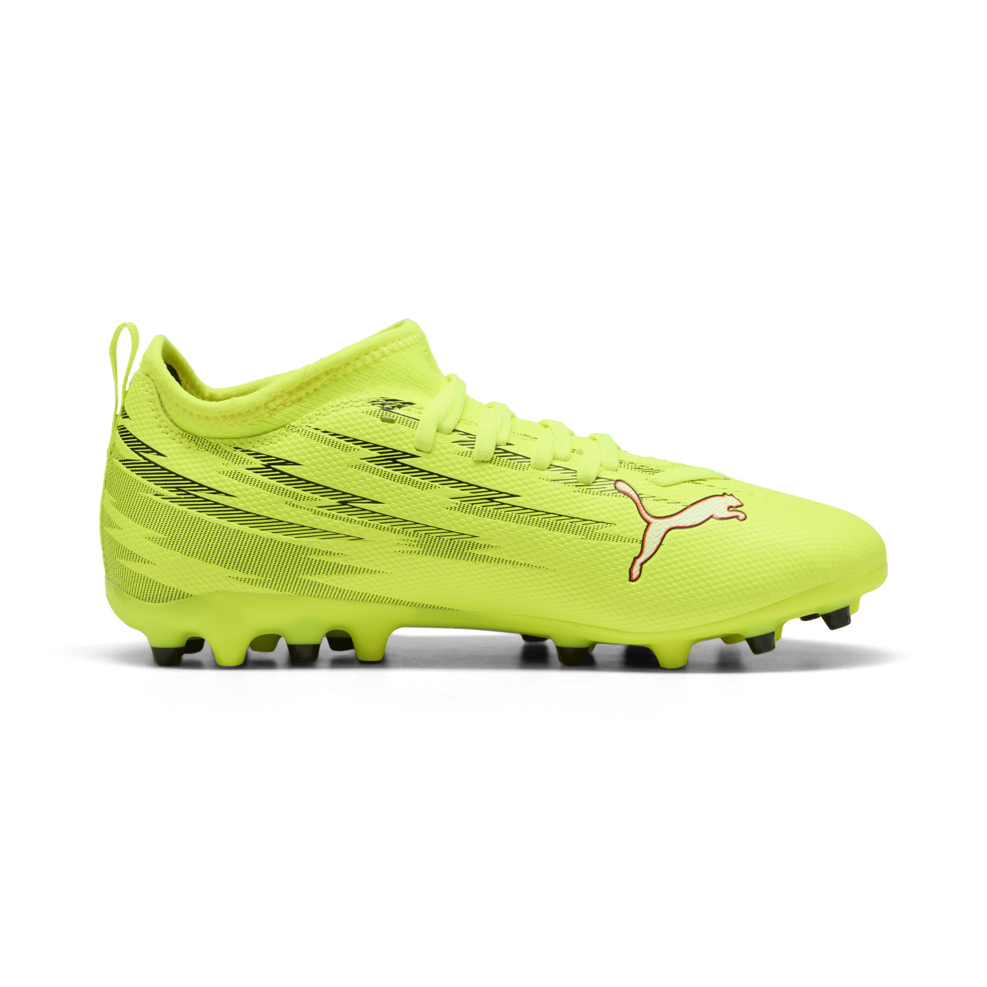 PUMA ULTRA 6 MATCH MG voetbalschoenen, Zwart/Rood/Geel, Maat 38 thumbnail 3