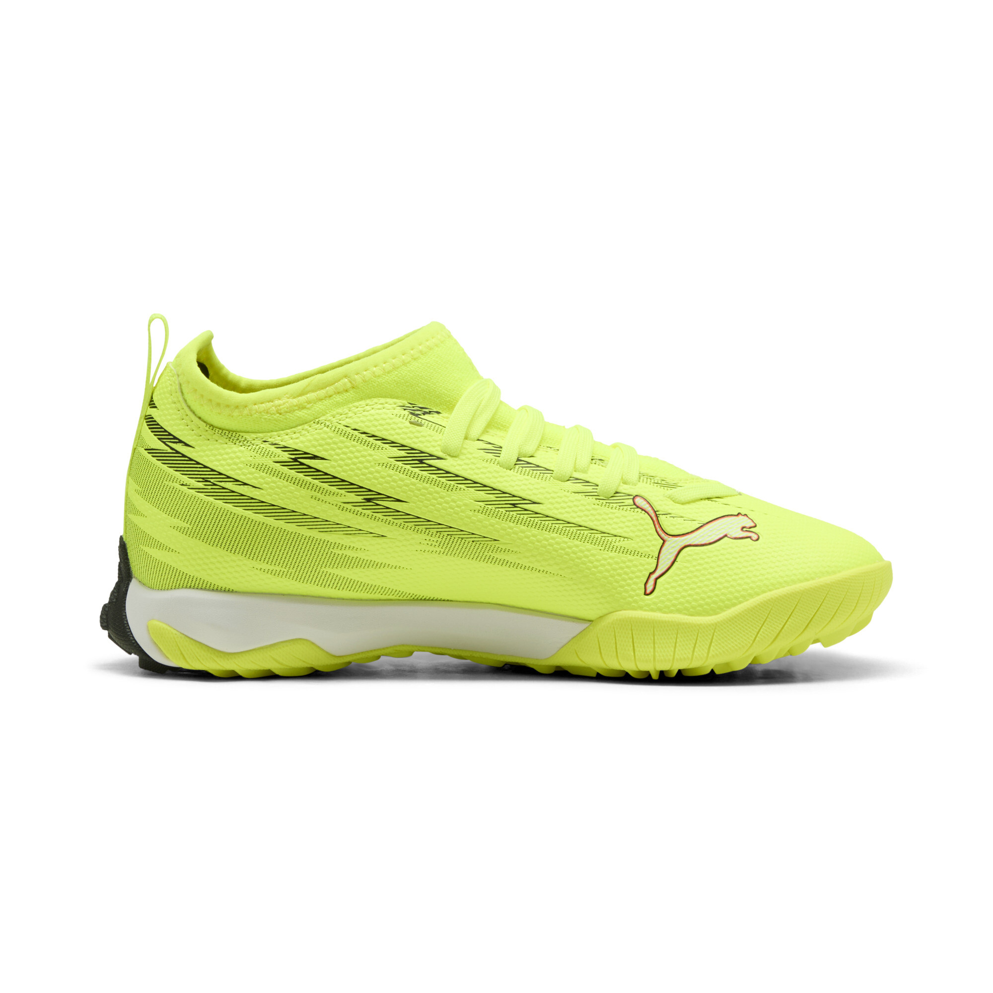 PUMA ULTRA 6 MATCH TT+ halfhoge voetbalschoenen, Zwart/Rood/Geel, Maat 35,5 thumbnail 3