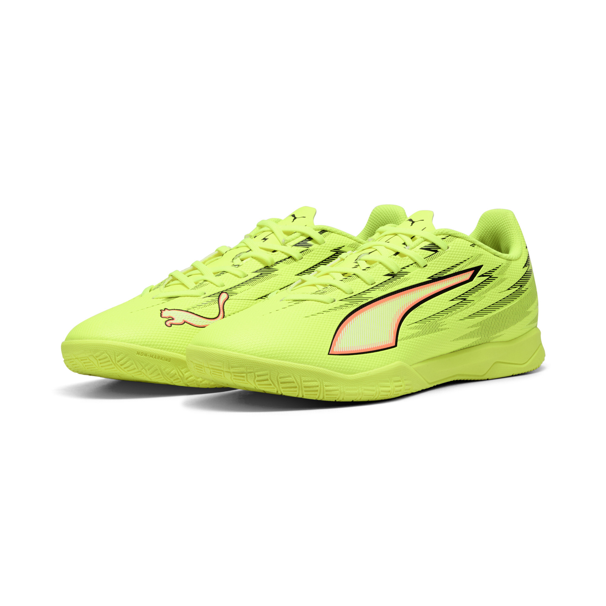 PUMA ULTRA 6 PLAY IT uniseks voetbalschoenen, Zwart/Rood/Geel, Maat 39 thumbnail 6