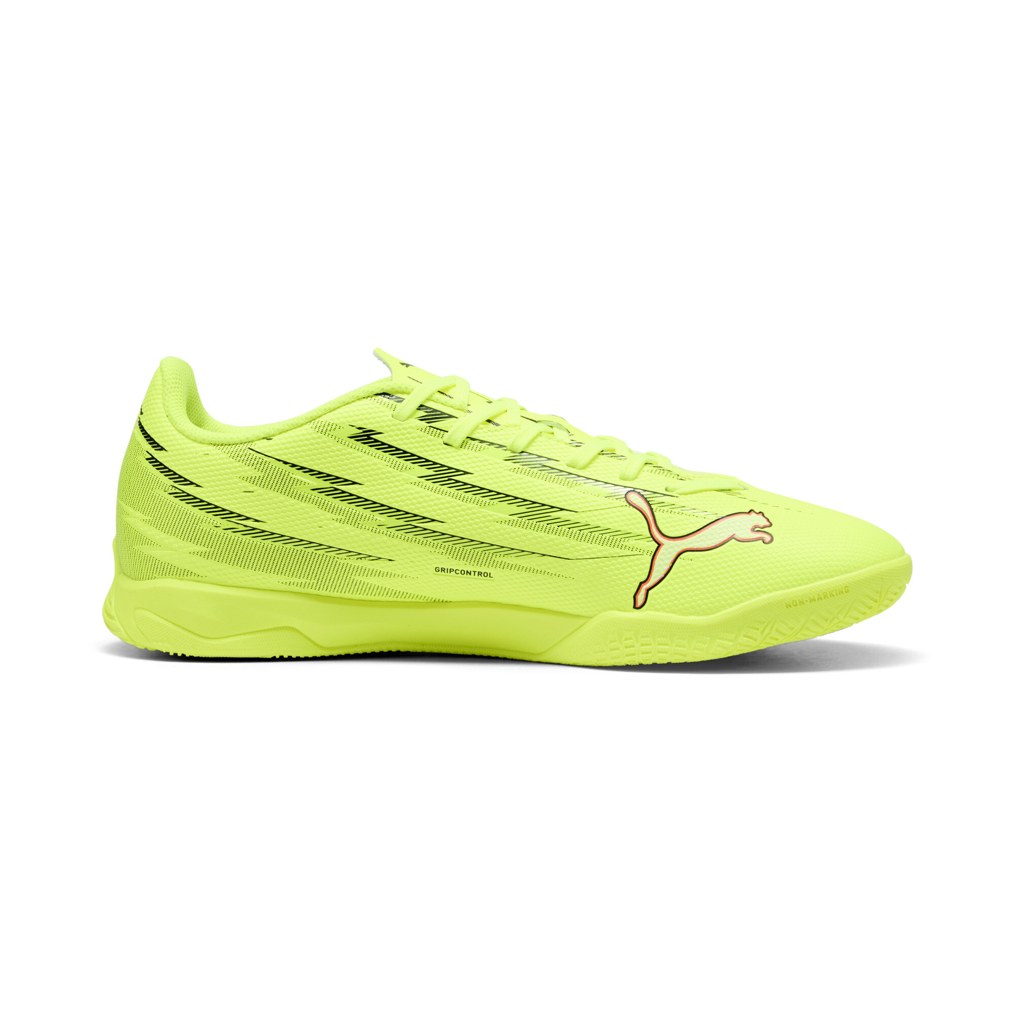 PUMA ULTRA 6 PLAY IT uniseks voetbalschoenen, Zwart/Rood/Geel, Maat 39 thumbnail 3