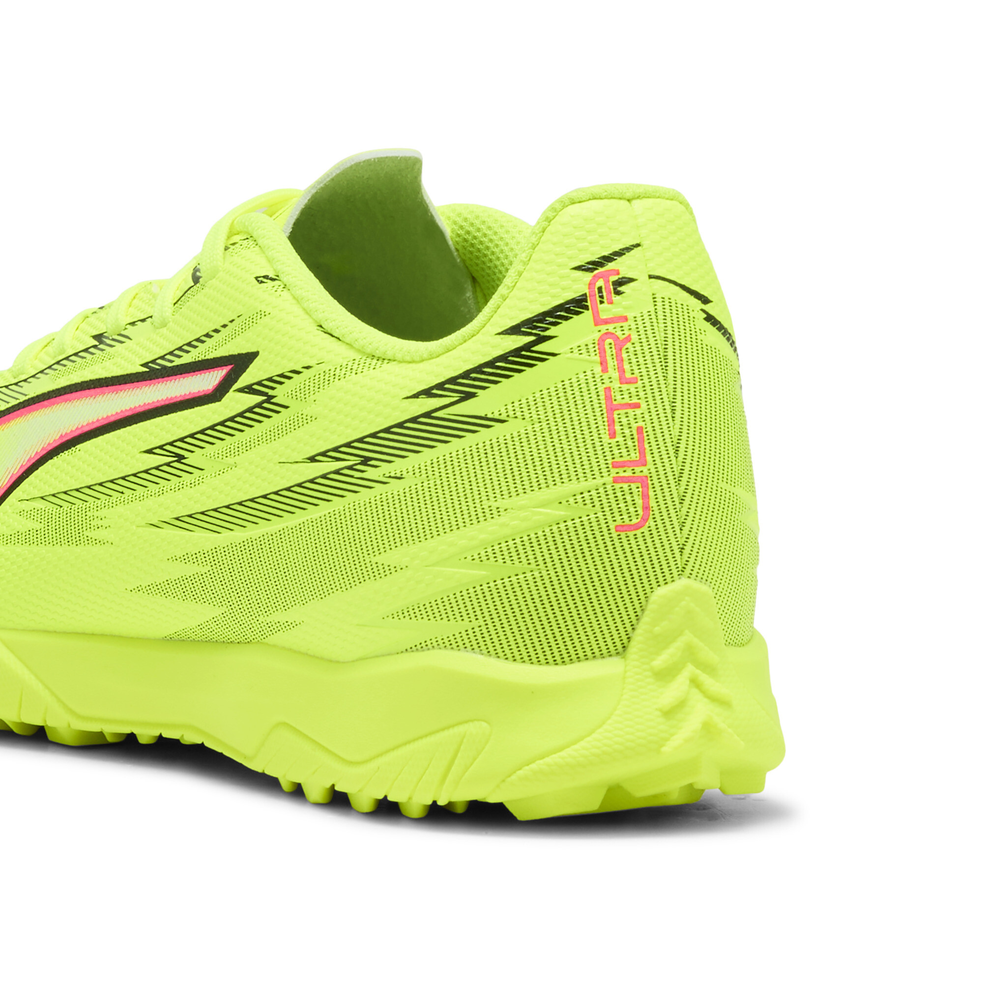 PUMA ULTRA 6 PLAY TT uniseks voetbalschoenen, Zwart/Rood/Geel, Maat 39 thumbnail 5