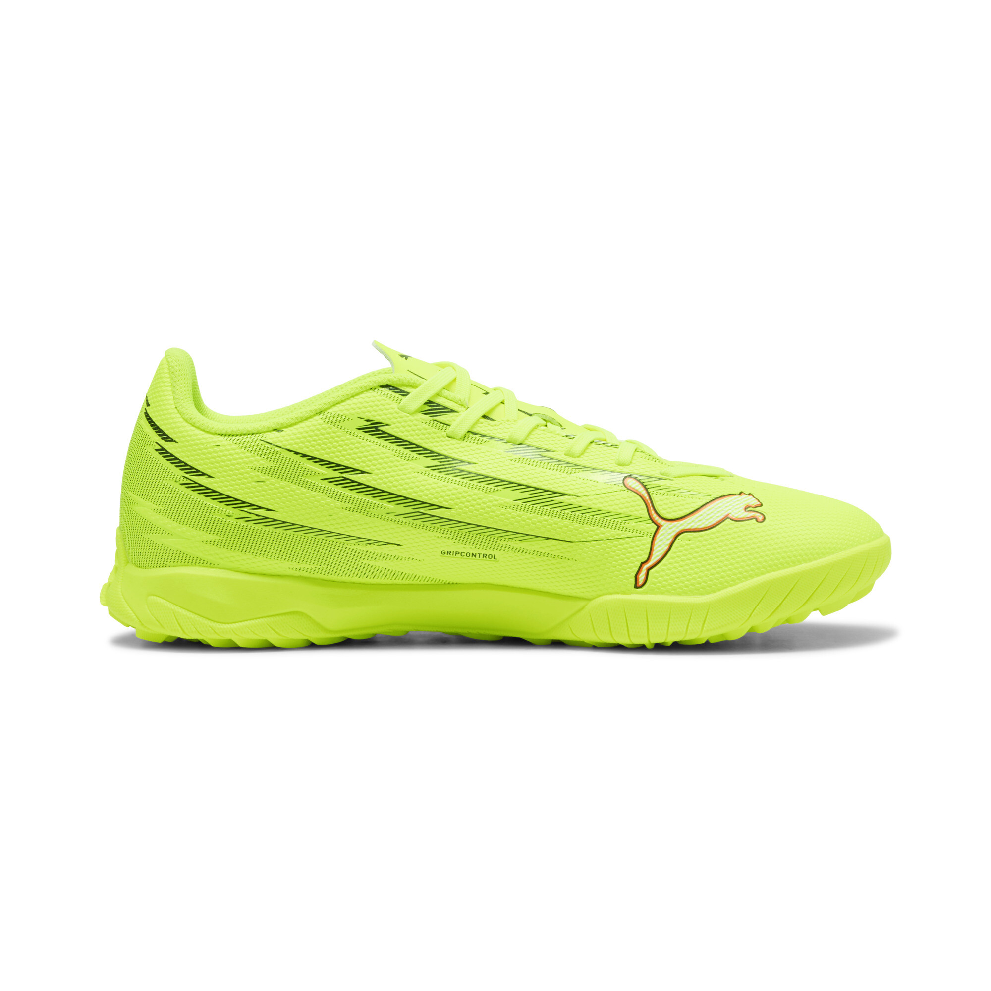PUMA ULTRA 6 PLAY TT uniseks voetbalschoenen, Zwart/Rood/Geel, Maat 39 thumbnail 3