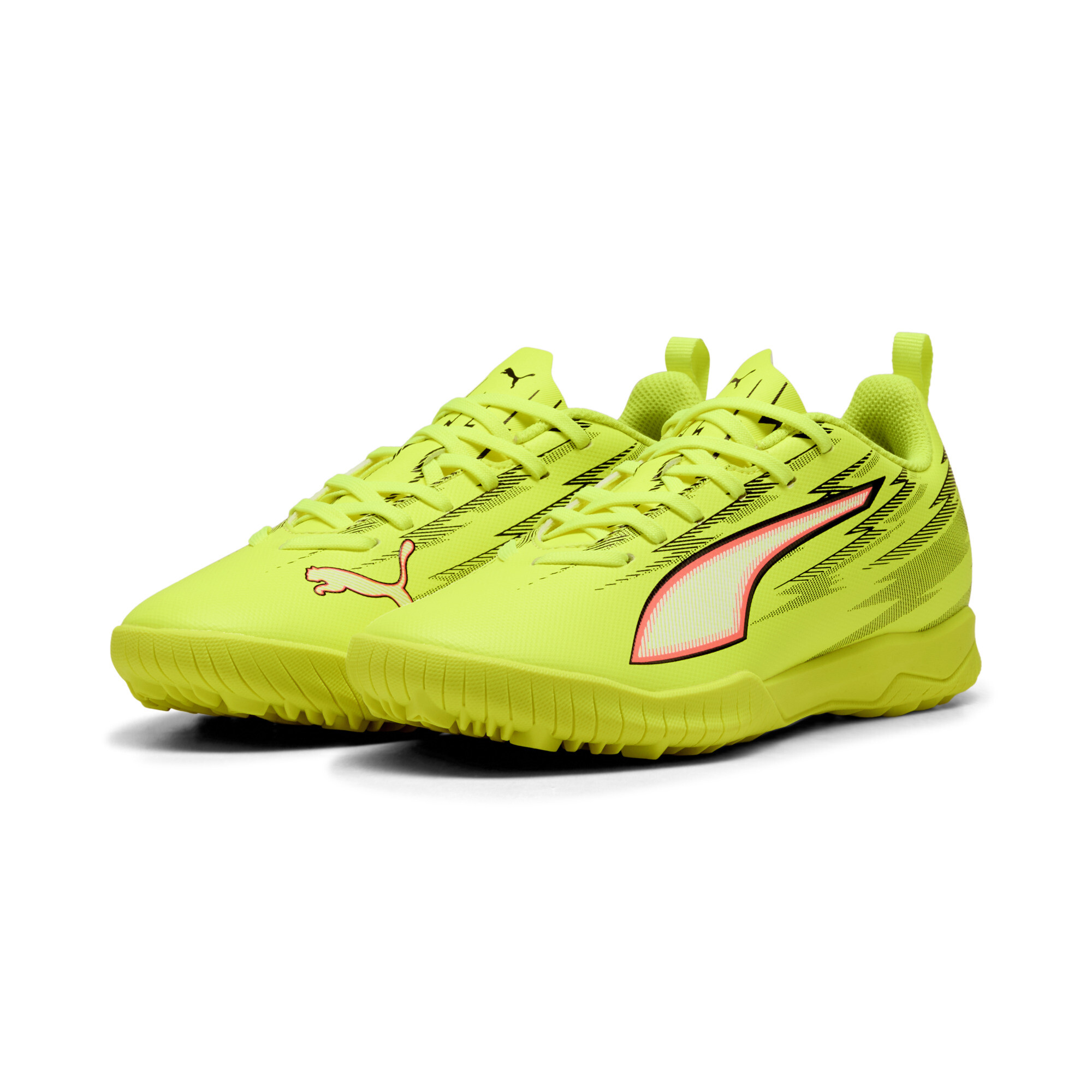 PUMA ULTRA 6 PLAY TT voetbalschoenen, Zwart/Rood/Geel, Maat 37,5 thumbnail 6