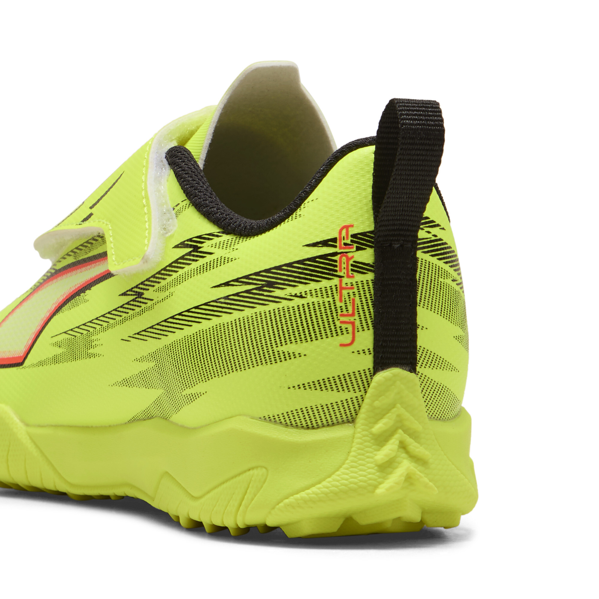 PUMA ULTRA 6 PLAY TT voetbalschoenen, Zwart/Rood/Geel, Maat 33 thumbnail 5