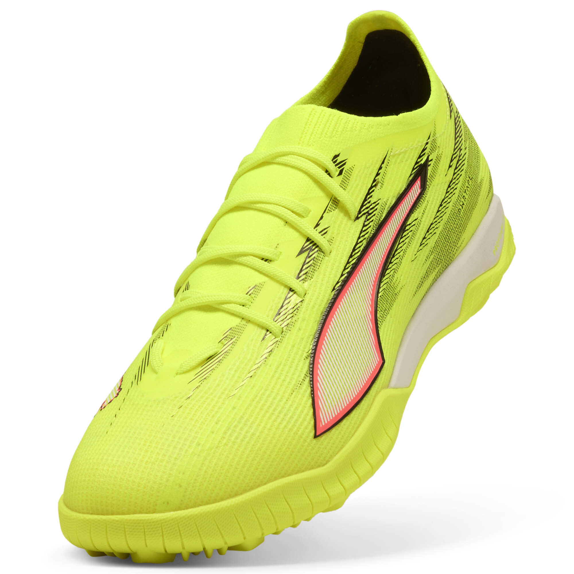 PUMA ULTRA 6 PRO CAGE uniseks voetbalschoenen, Zwart/Rood/Geel, Maat 44 thumbnail 2