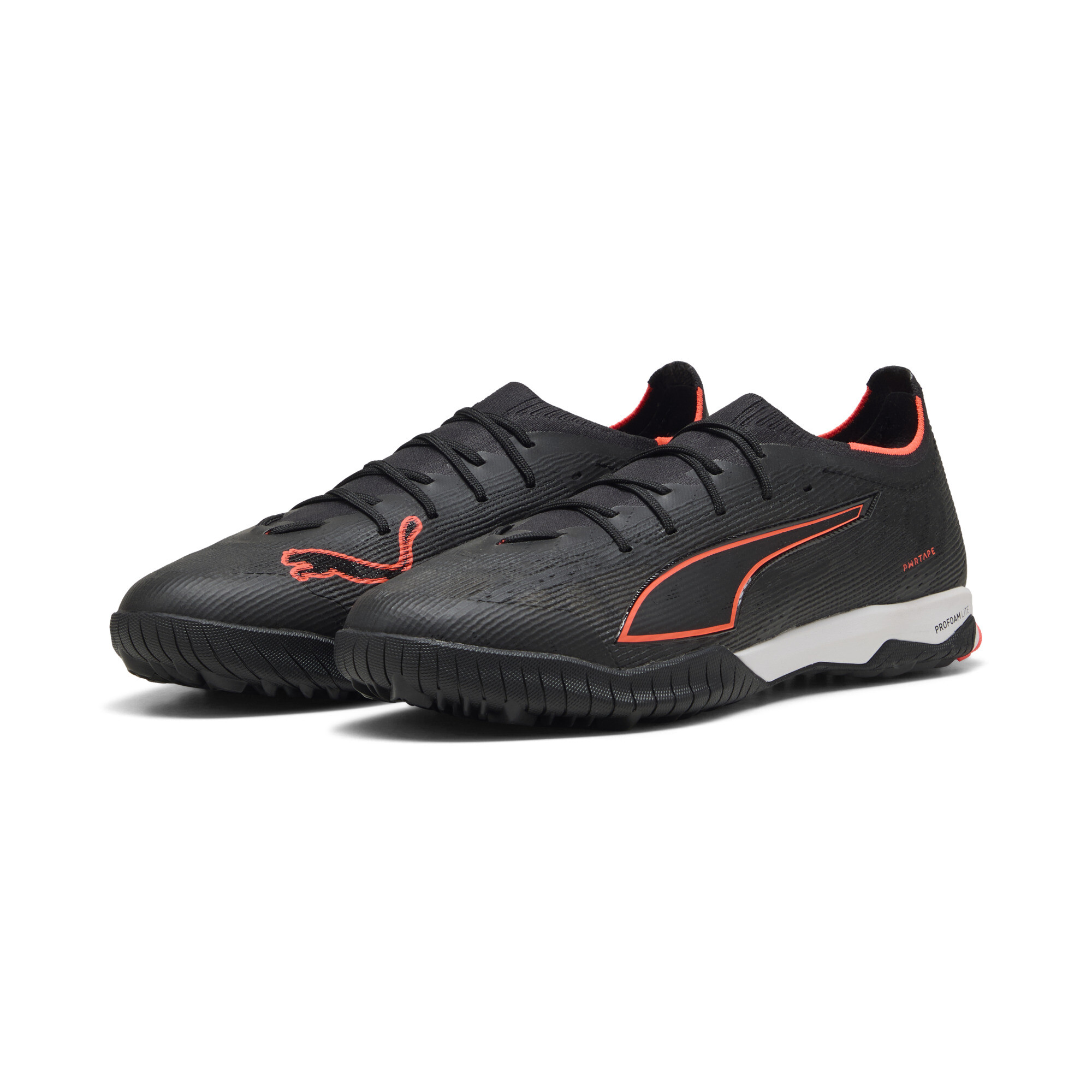 PUMA ULTRA 6 PRO CAGE uniseks voetbalschoenen, Zwart/Rood, Maat 42,5 thumbnail 6