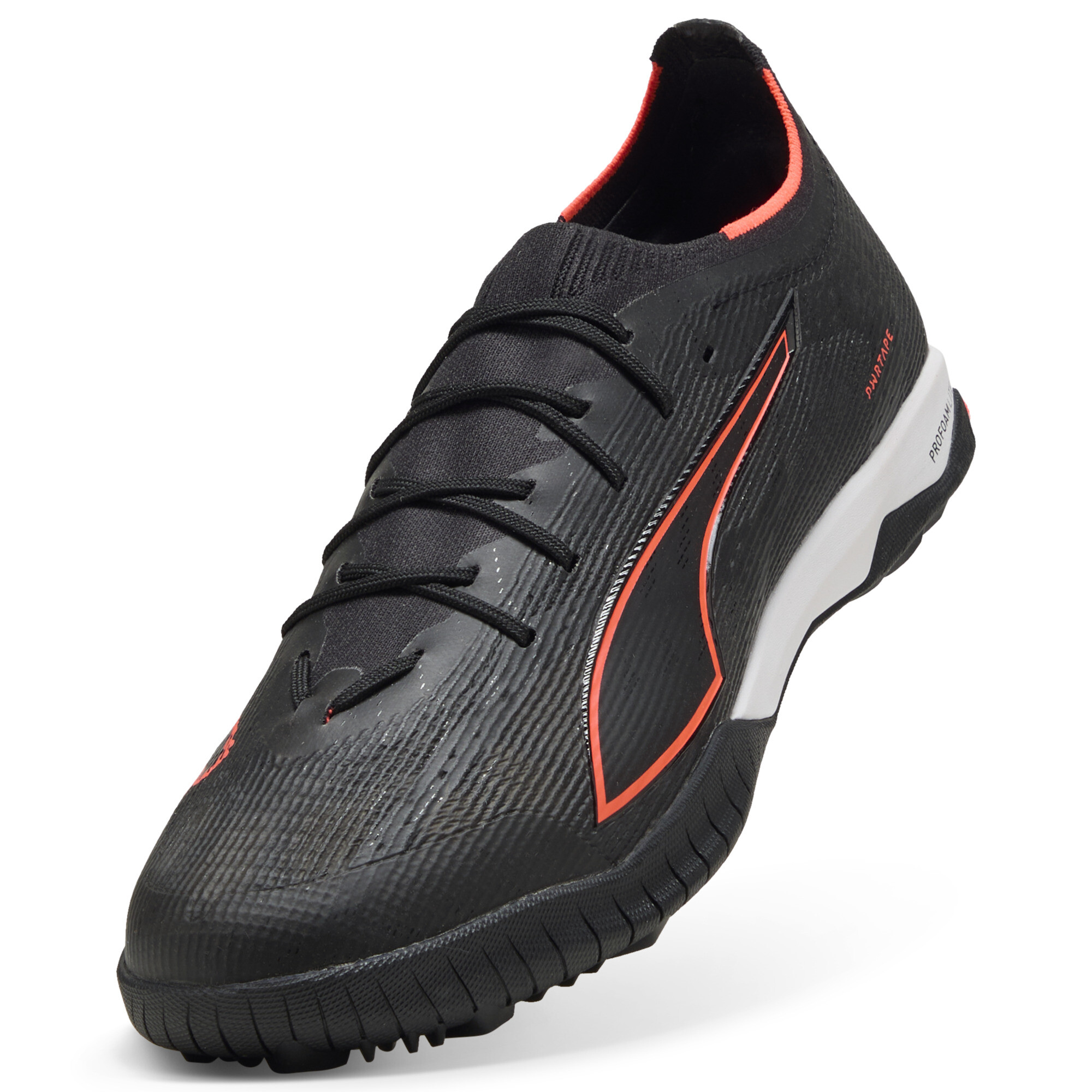 PUMA ULTRA 6 PRO CAGE uniseks voetbalschoenen, Zwart/Rood, Maat 42,5 thumbnail 2