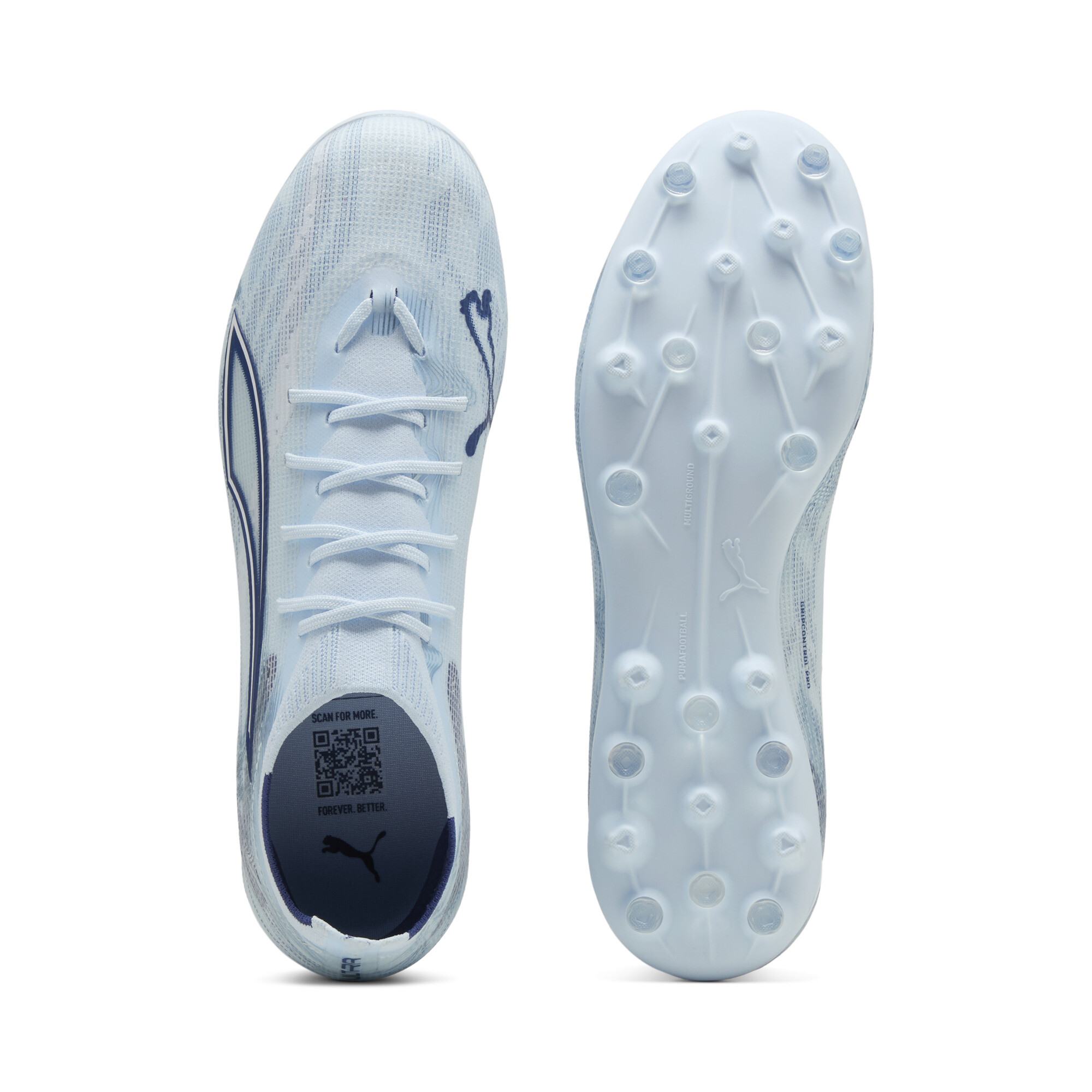 PUMA ULTRA 6 PRO MG voetbalschoenen uniseks, Blauw/Wit, Maat 46 thumbnail 4